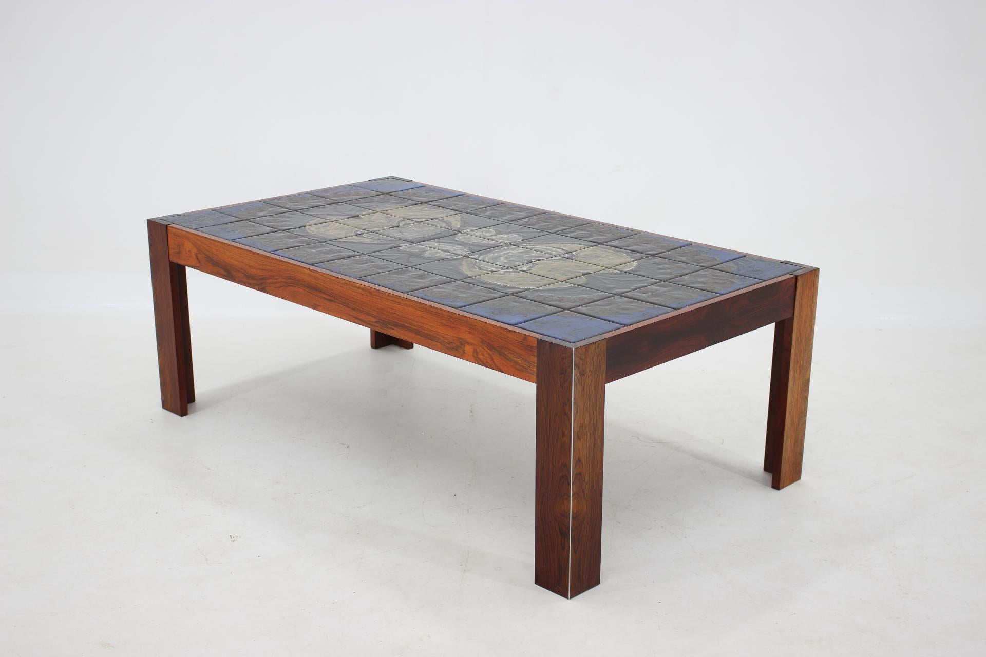 1960s Tile Coffee Table by Mobelintarsia, Denmark For Sale 5