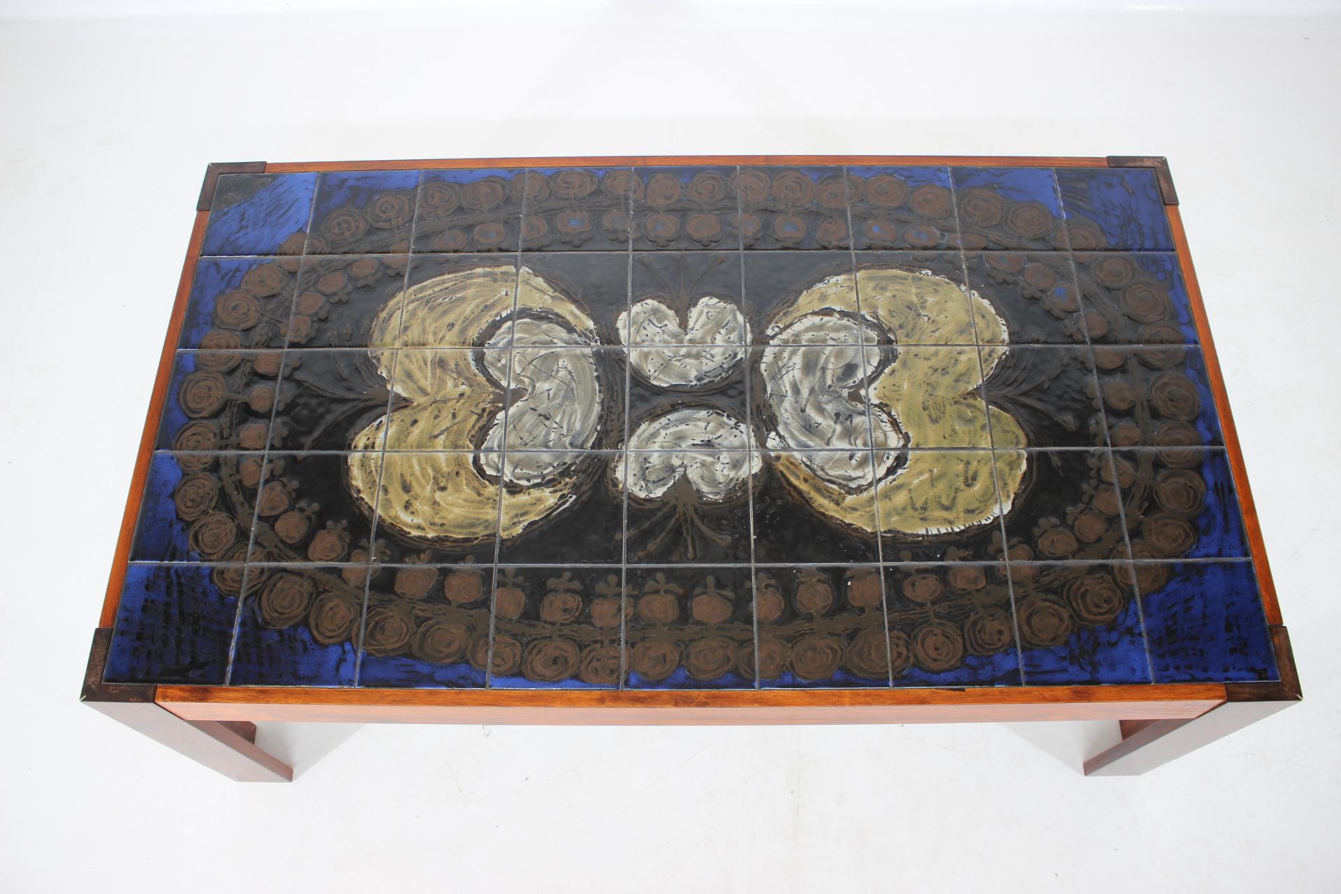 table basse carrelee annee 60