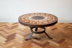 1960s Tile Round Table by Rodger Capron Thumb