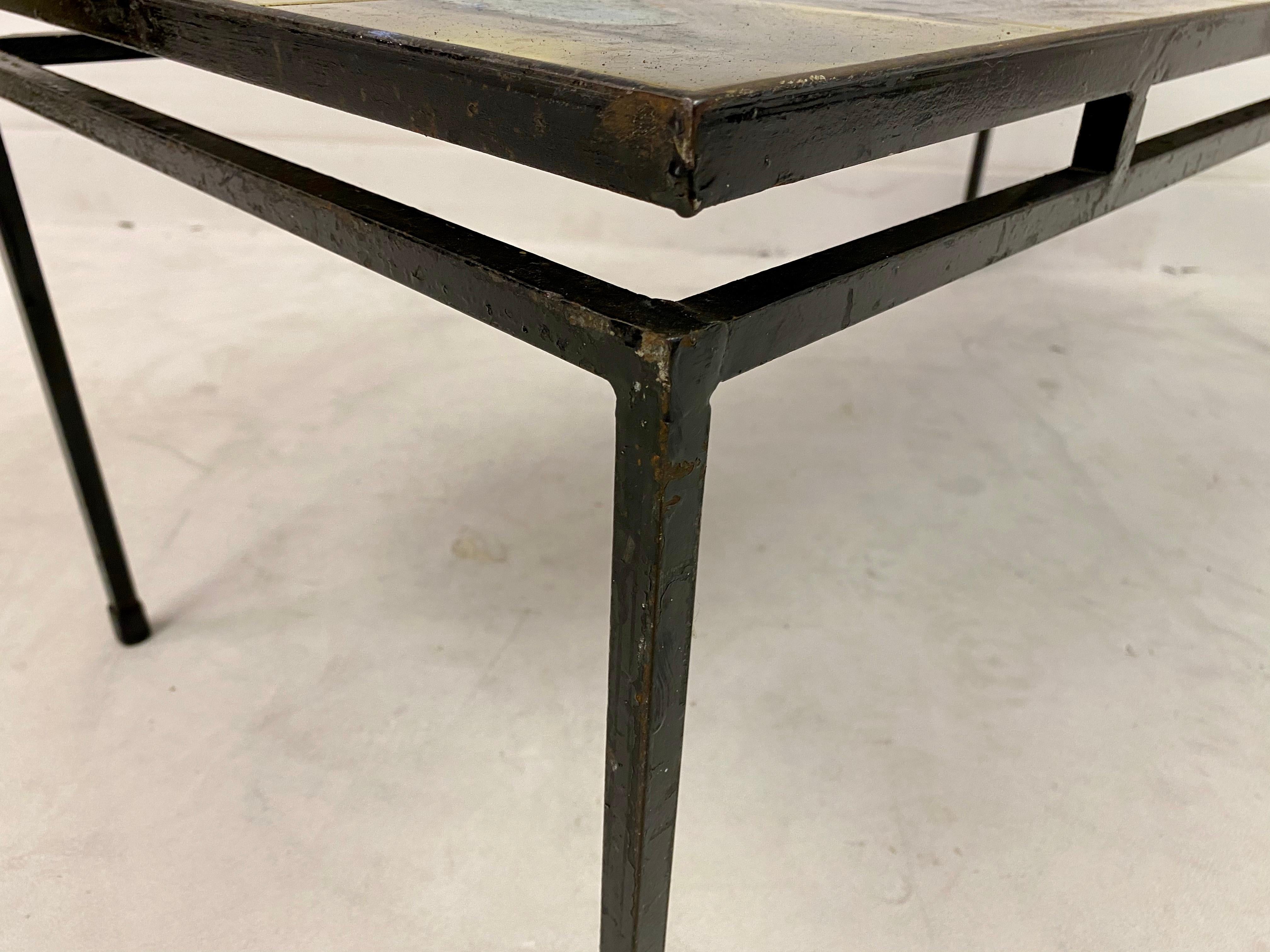Ceramic 1960s Tile Top Coffee Table By Juliette Belarti