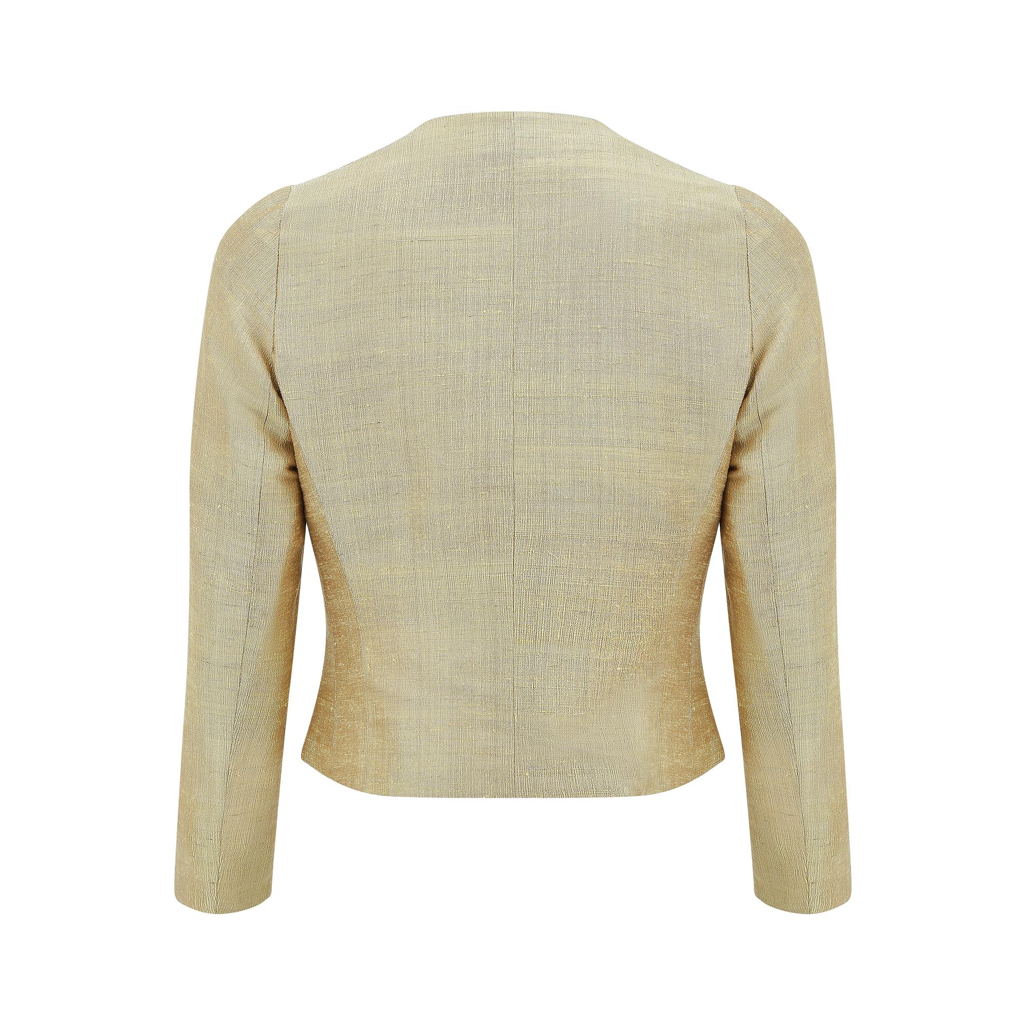 Women's 1960s Tilly Gerland Gold Jacket with Frog Fastenings For Sale