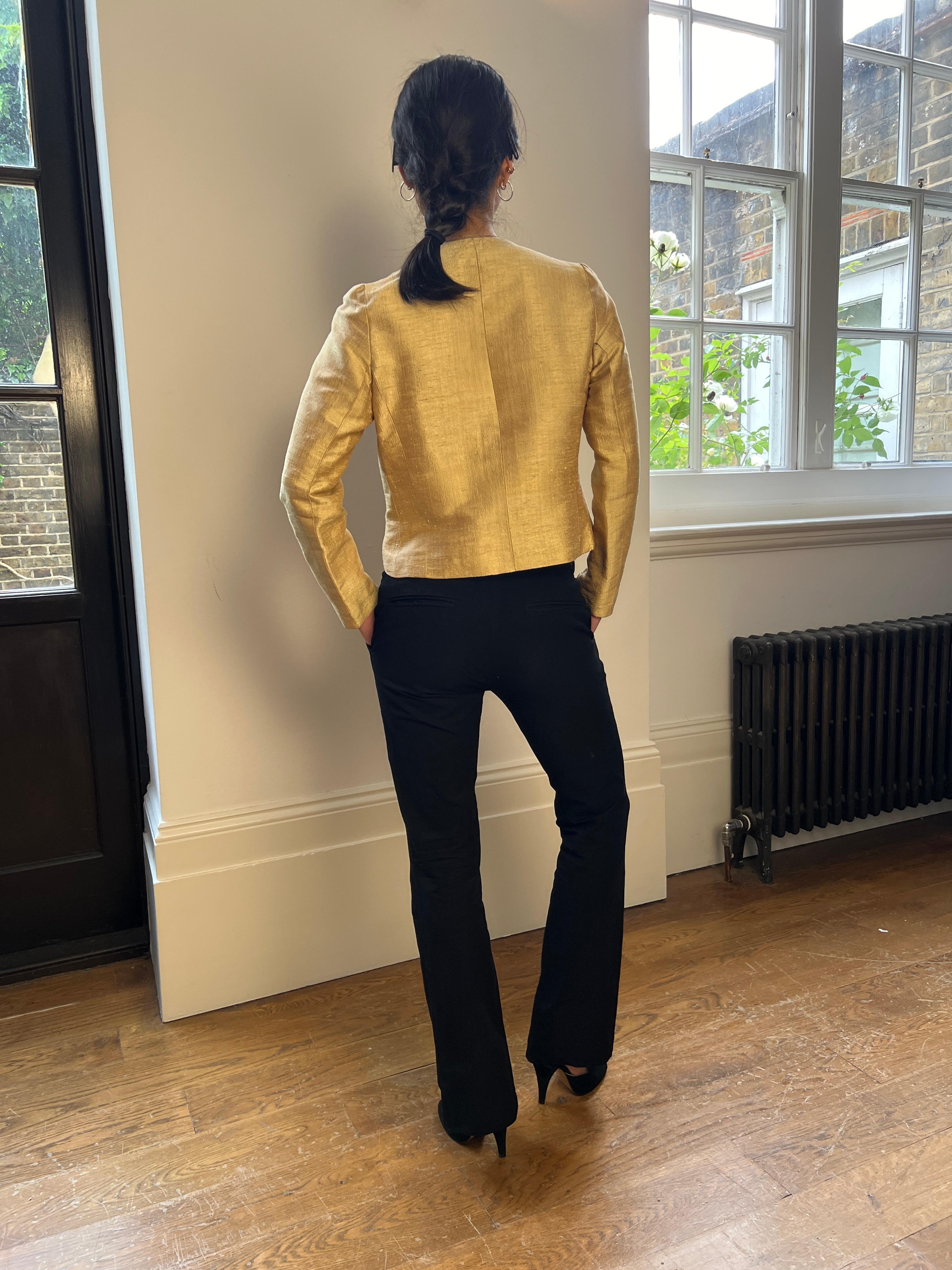 1960s Tilly Gerland Gold Jacket with Frog Fastenings 4