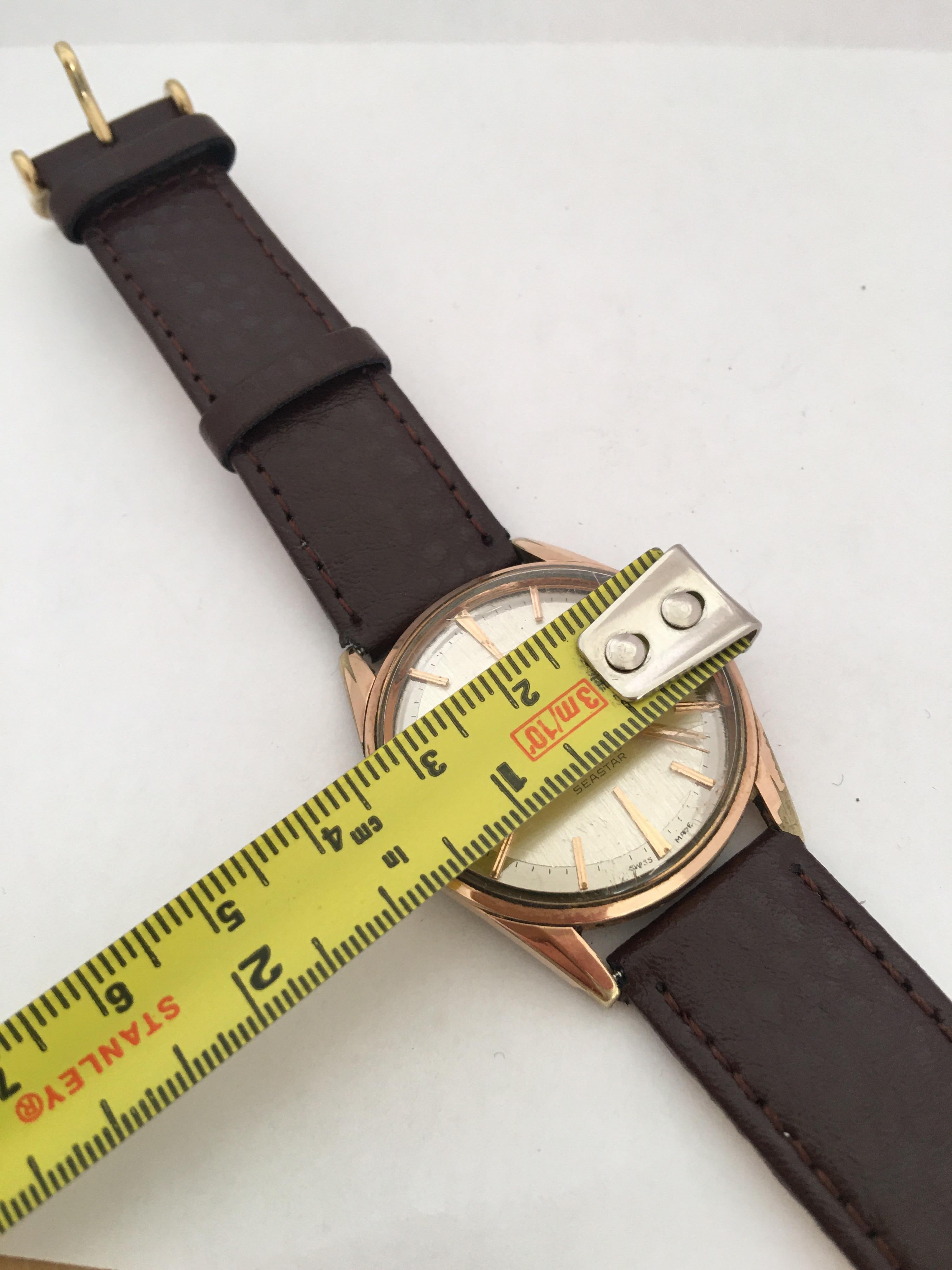 1960s TISSOT Automatic Seastar Gold-Plated Vintage Watch For Sale 5