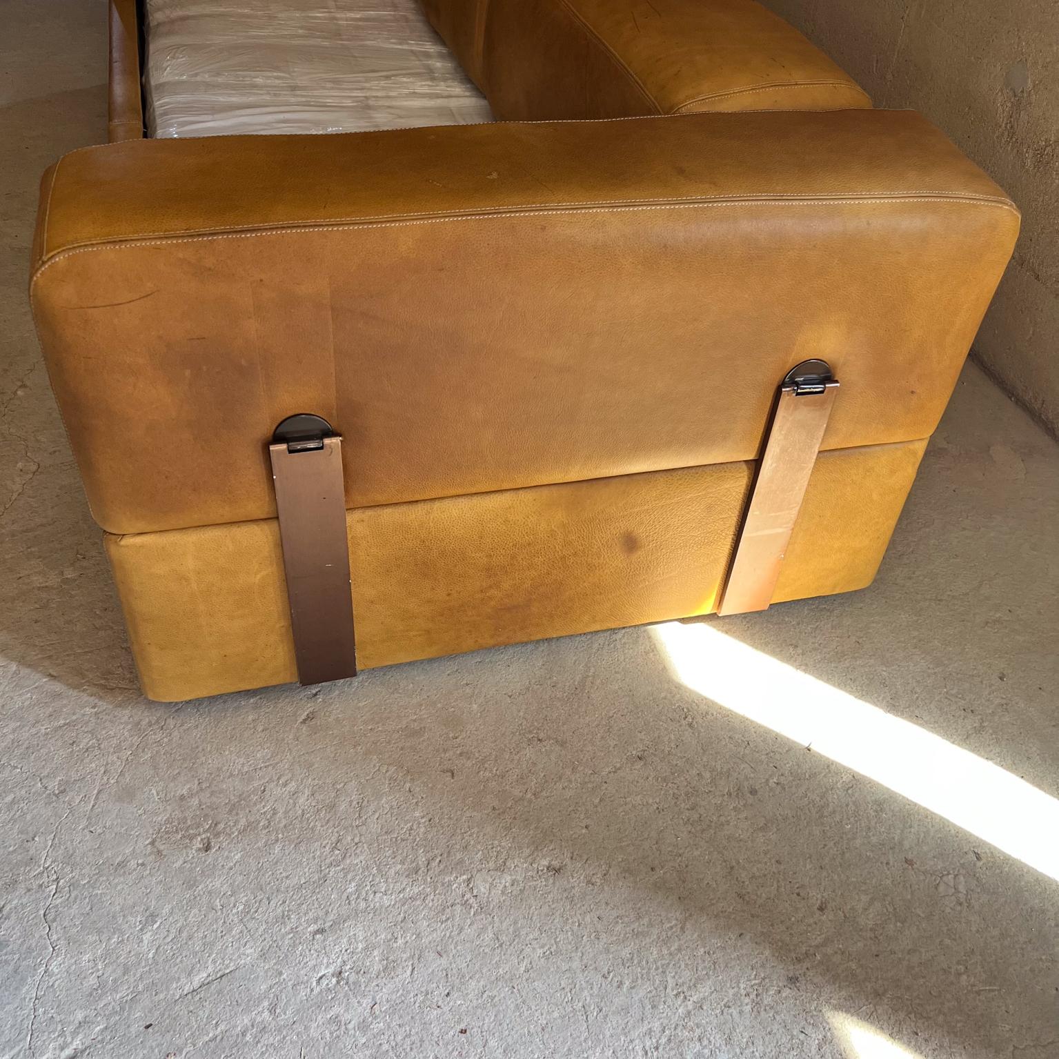 Tito Agnoli für Cinova  Leder-Tagesbett Sofa 711 – Italien 1960er Jahre im Angebot 8