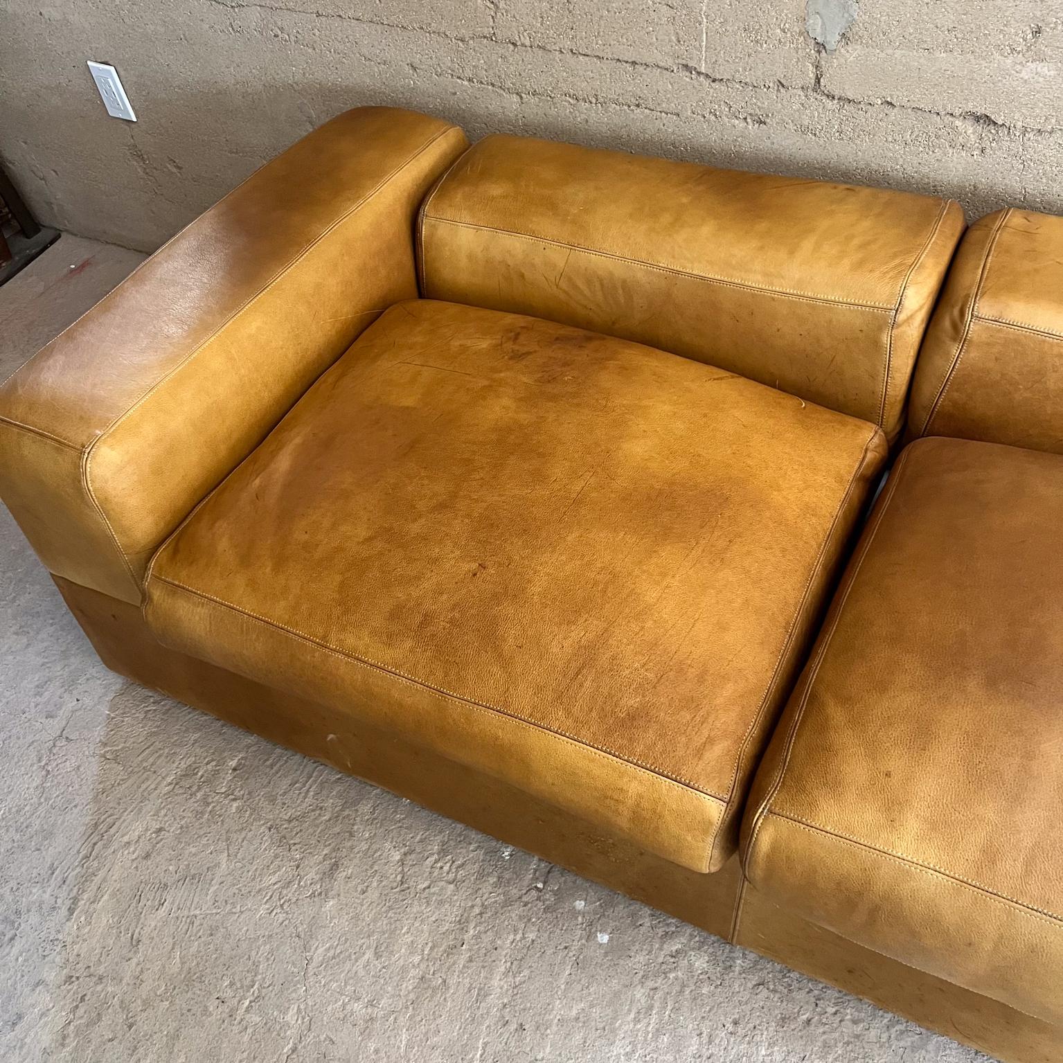 Tito Agnoli für Cinova  Leder-Tagesbett Sofa 711 – Italien 1960er Jahre (Italienisch) im Angebot