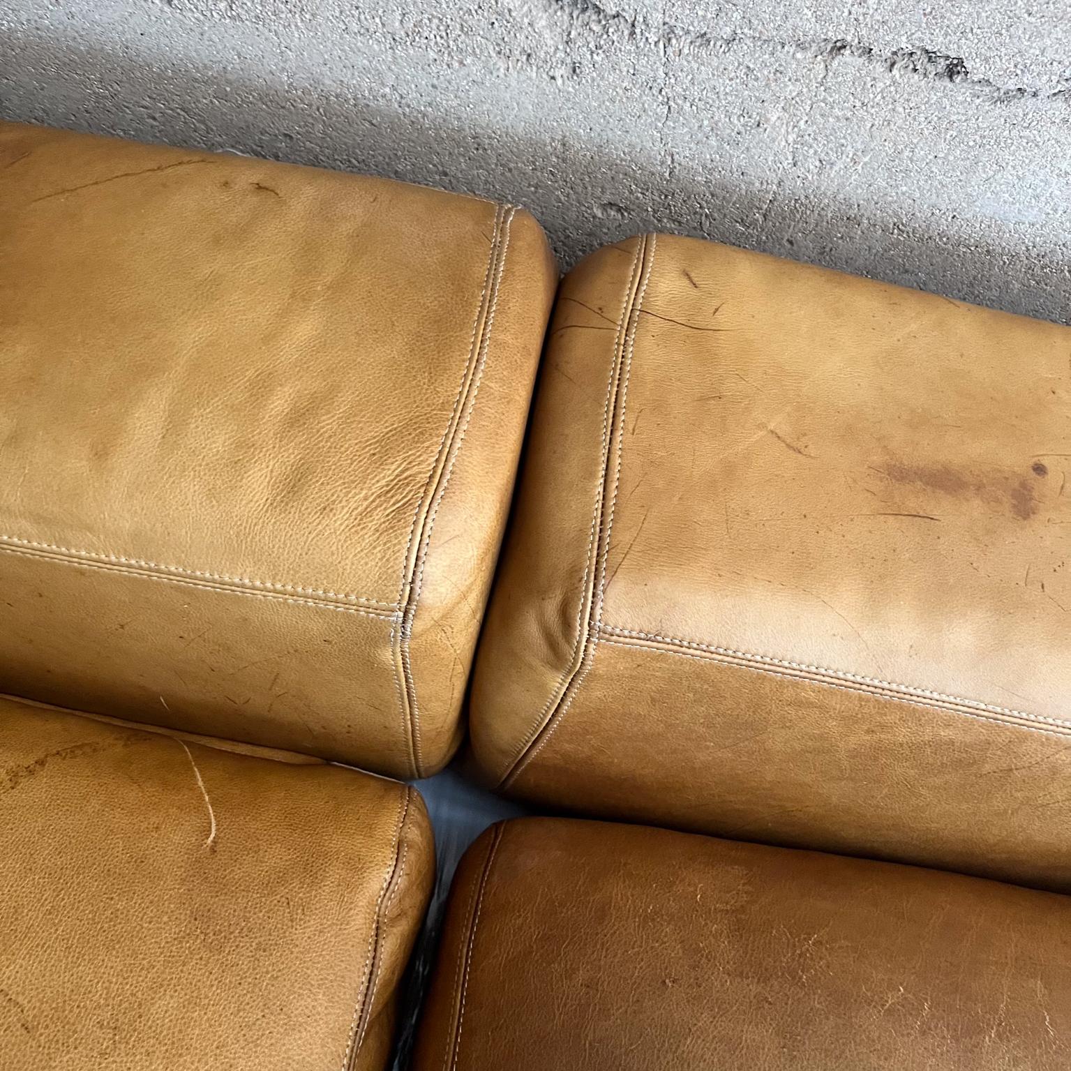 Tito Agnoli für Cinova  Leder-Tagesbett Sofa 711 – Italien 1960er Jahre (Mitte des 20. Jahrhunderts) im Angebot