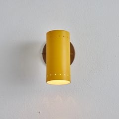 1960s Tito Agnoli Yellow Metal and Brass Articulating Sconce for O-Luce