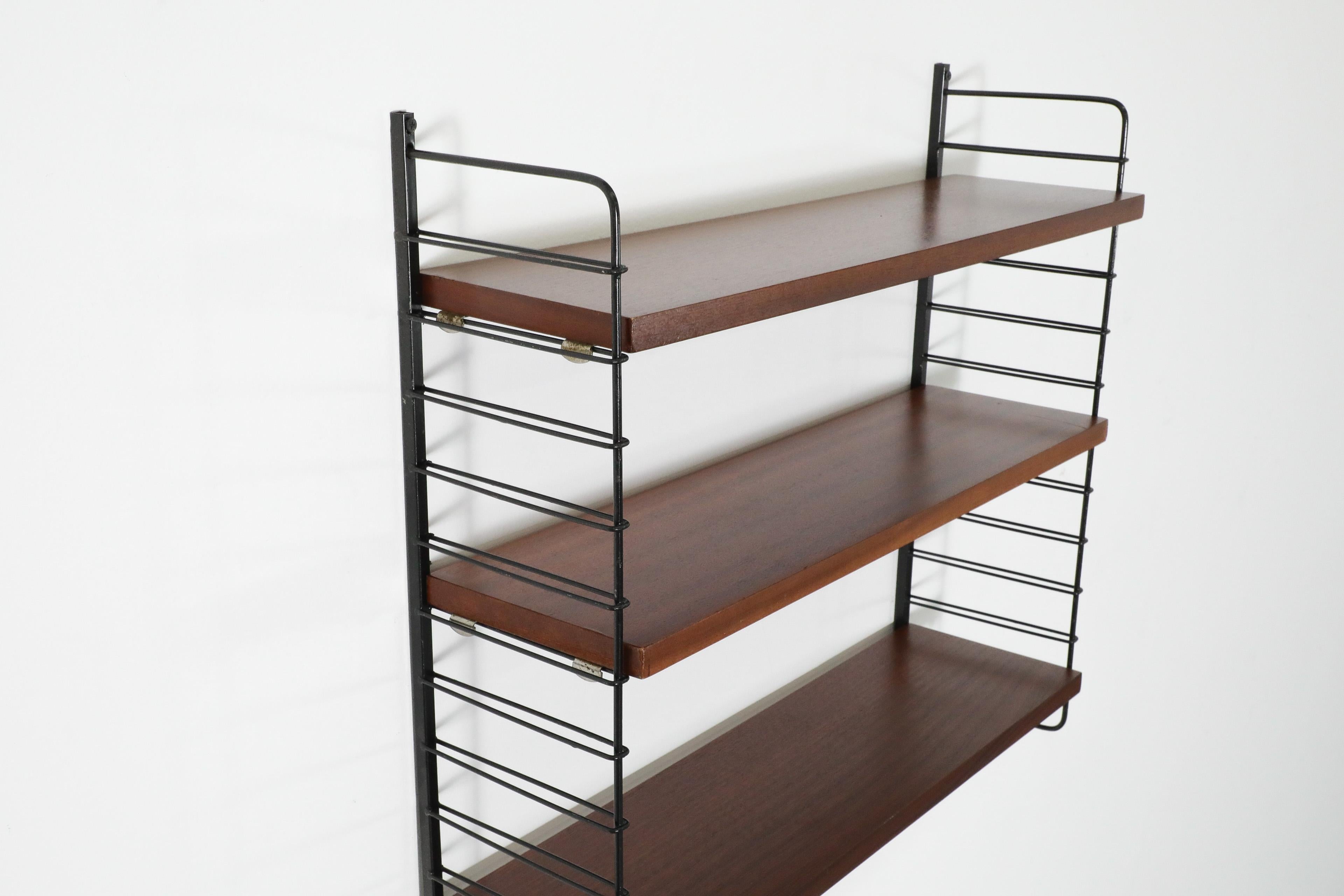 1960's Tomado Mid-Century teak Wall Mount Shelf In Good Condition For Sale In Los Angeles, CA