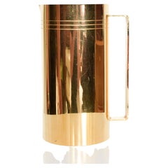 1960s Tommi Parzinger Pitcher 24k Gold Dorlyn Silversmiths