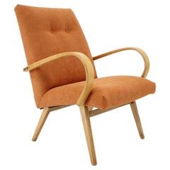 1960s Ton/Thonet Beech Armchair, Czechoslovakia
