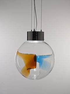 1960s Toni Zuccheri ' Membrane' Pendant for Venini , Italy