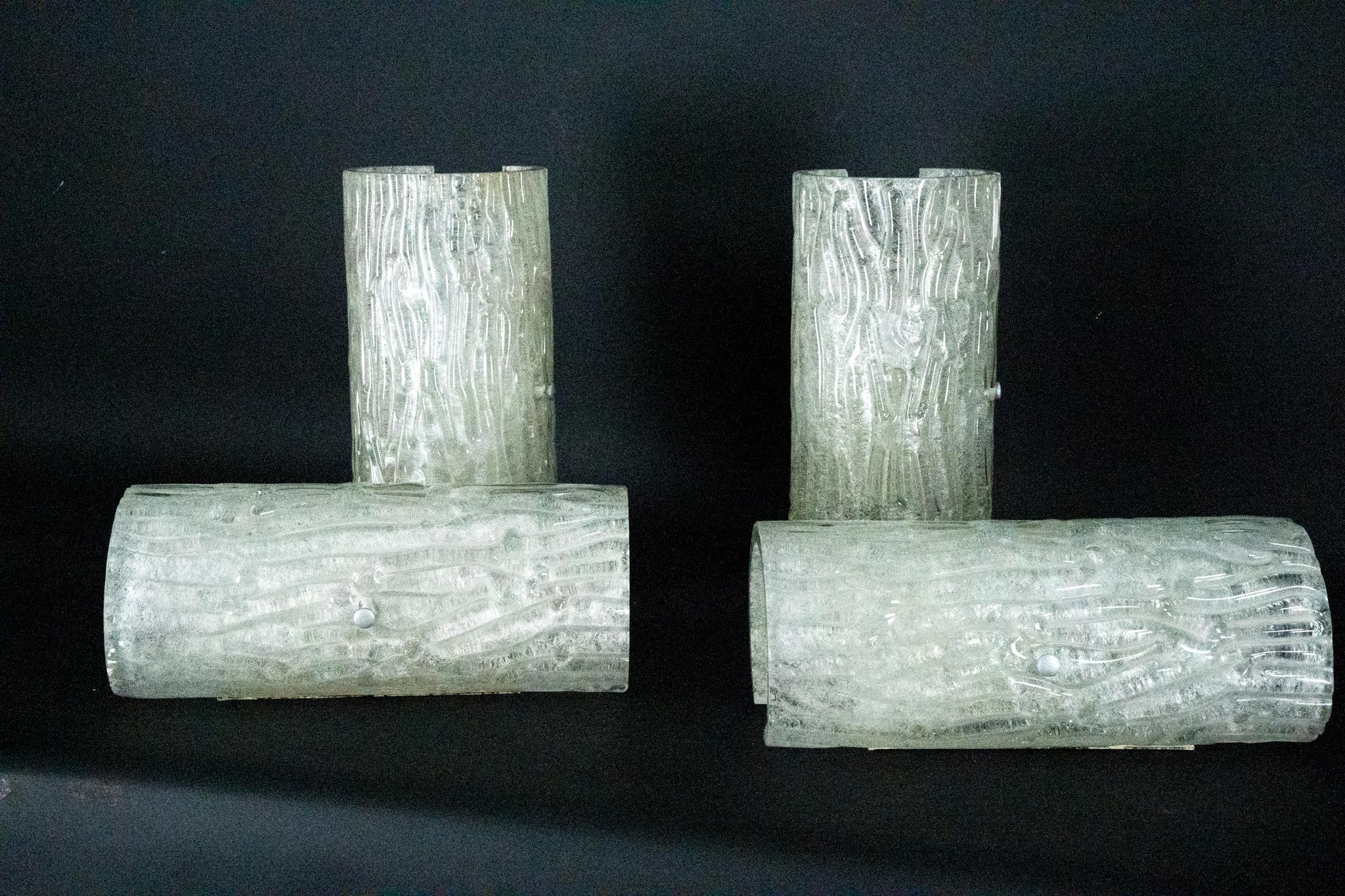 Appliques en verre de Murano de Toni Zuccheri des années 1960, montage horizontal ou vertical. en vente 3
