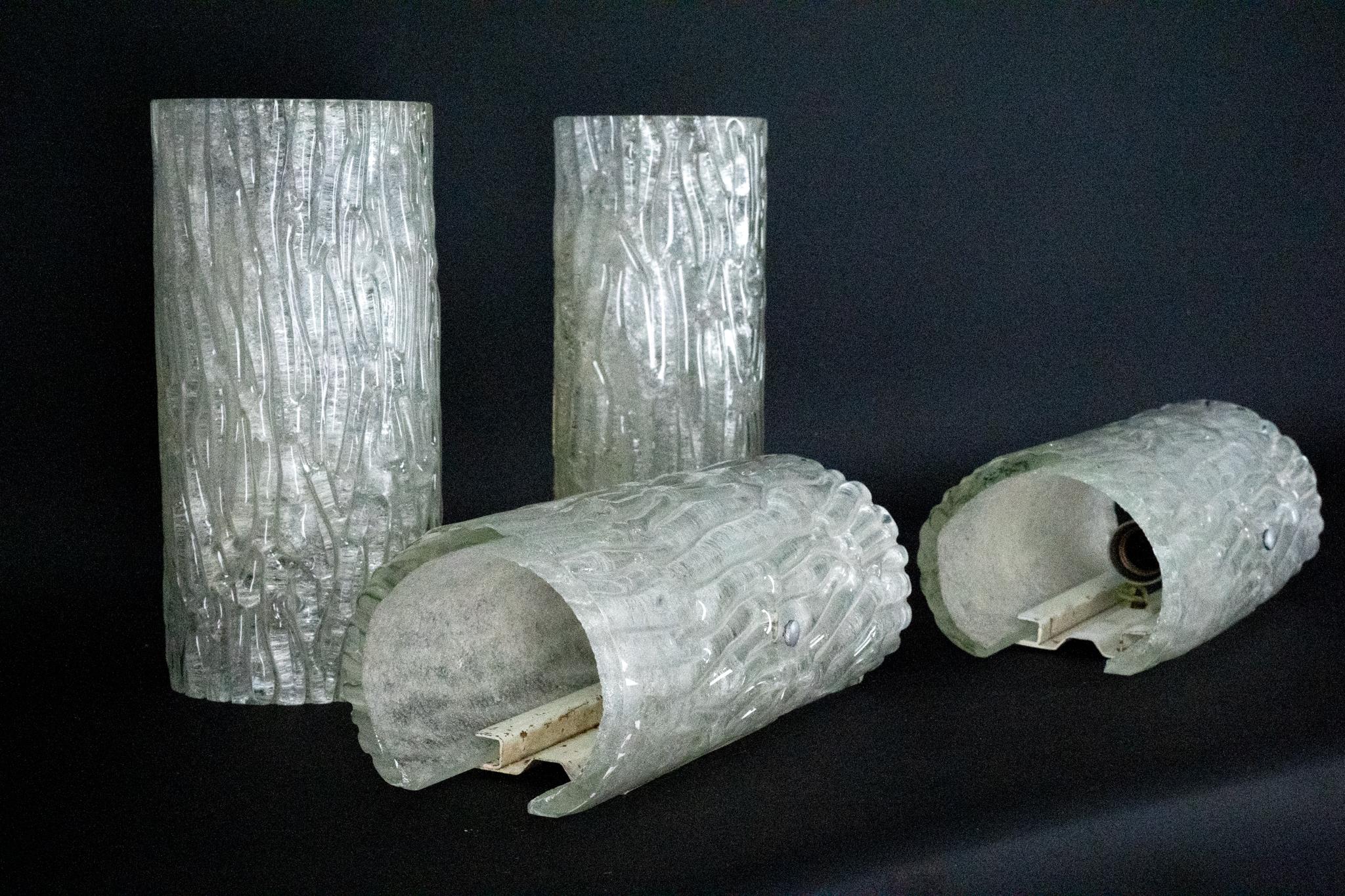 Appliques en verre de Murano de Toni Zuccheri des années 1960, montage horizontal ou vertical. en vente 4