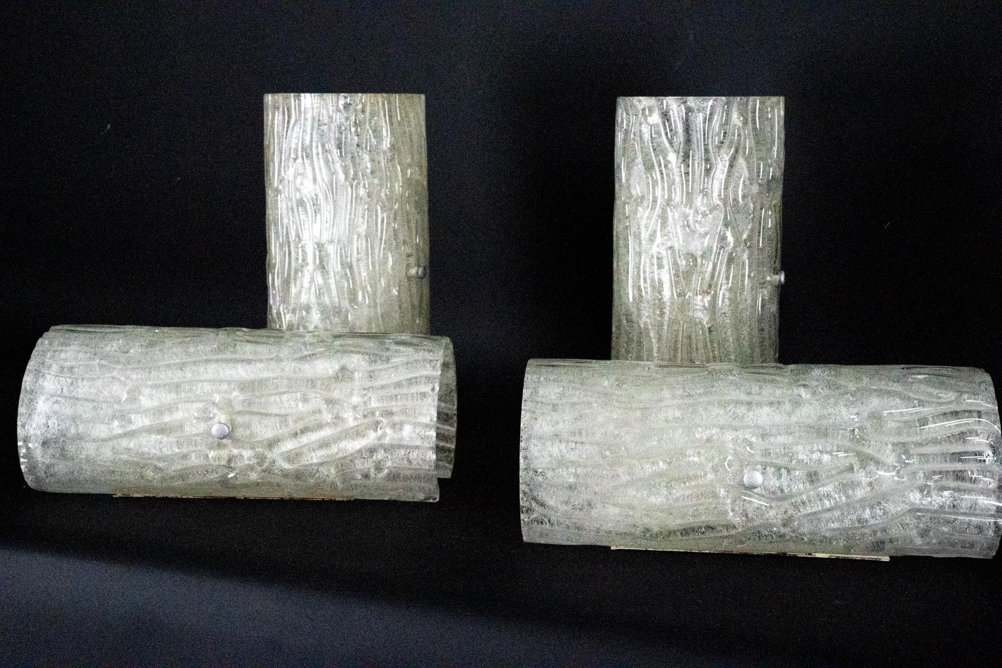 Appliques en verre de Murano de Toni Zuccheri des années 1960, montage horizontal ou vertical. en vente 5