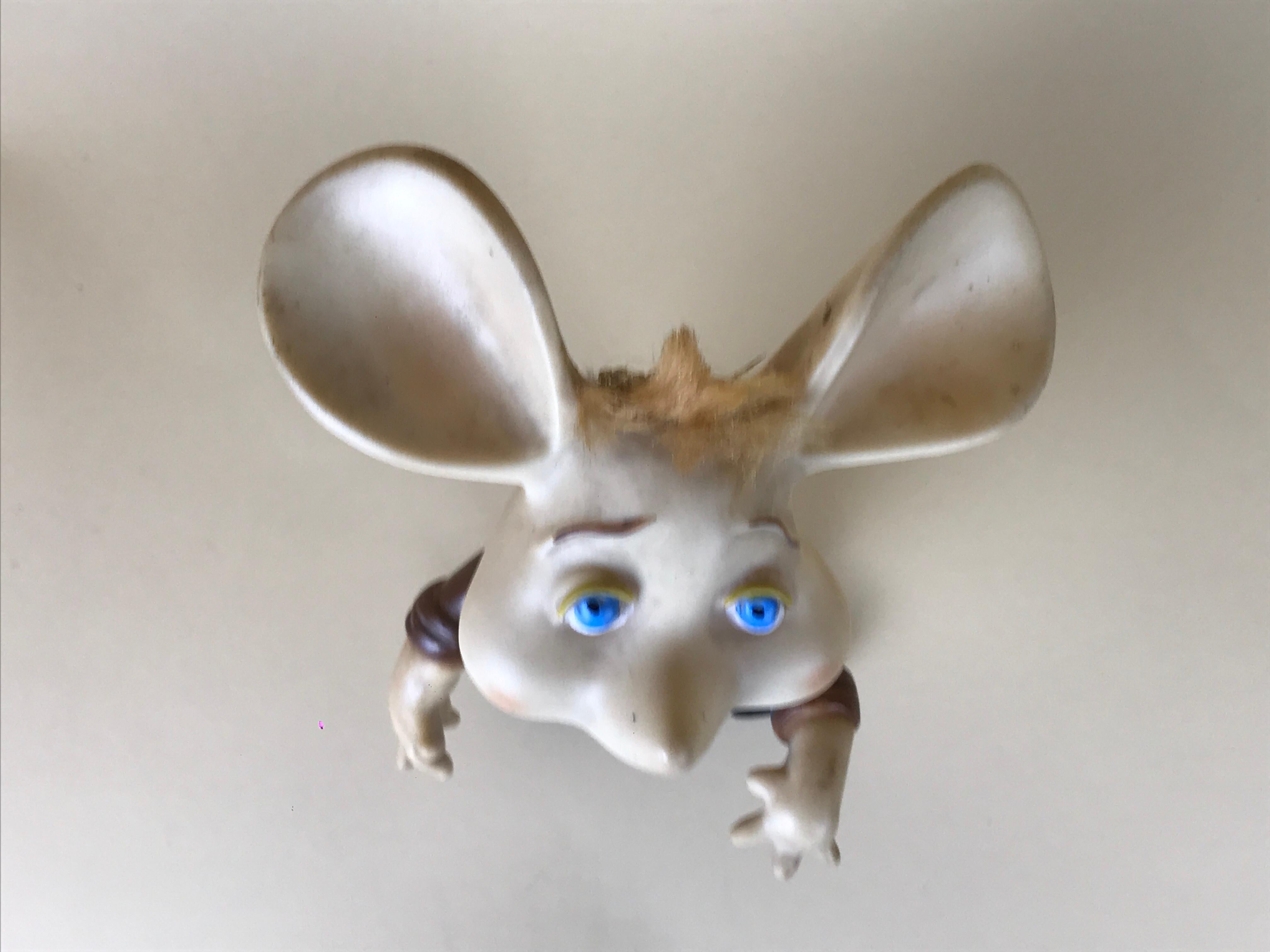 Mid-20th Century 1960s Topo Gigio Mouse Rubber Squeak Toy Made in Italy For Sale