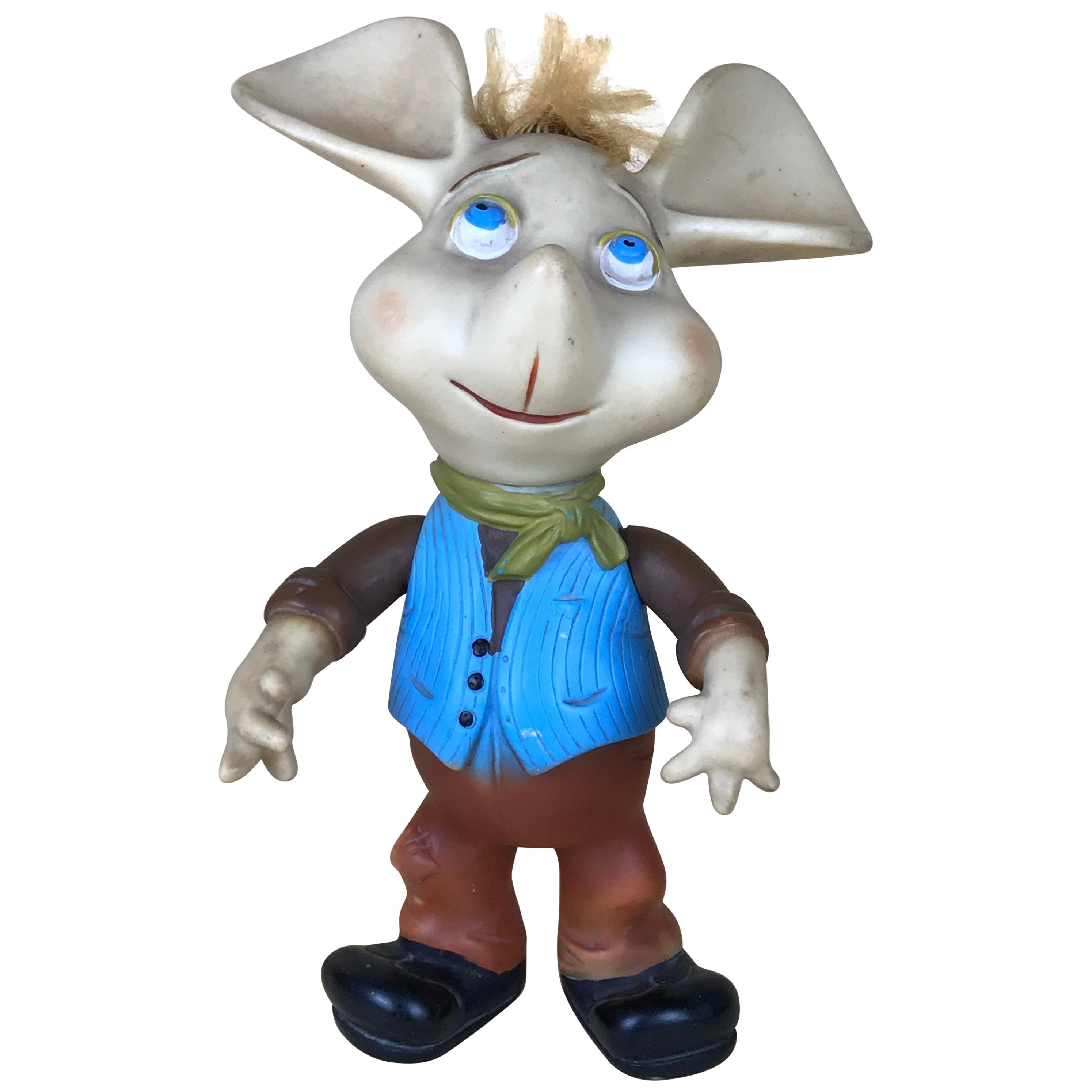 1960s Topo Gigio Mouse Rubber Squeak Toy Made in Italy For Sale