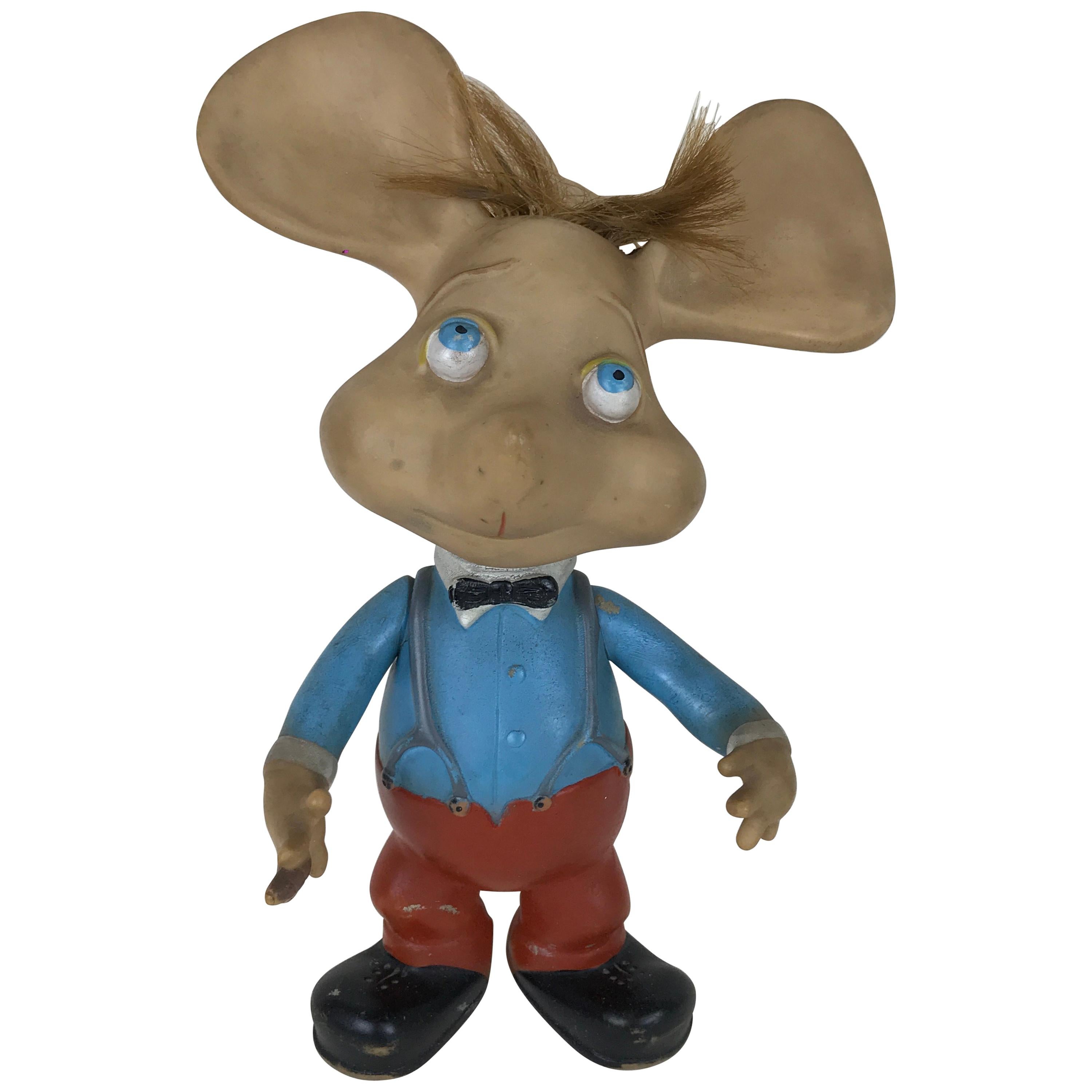 1960s Topo Gigio Mouse Rubber Squeak Toy Made in Italy For Sale