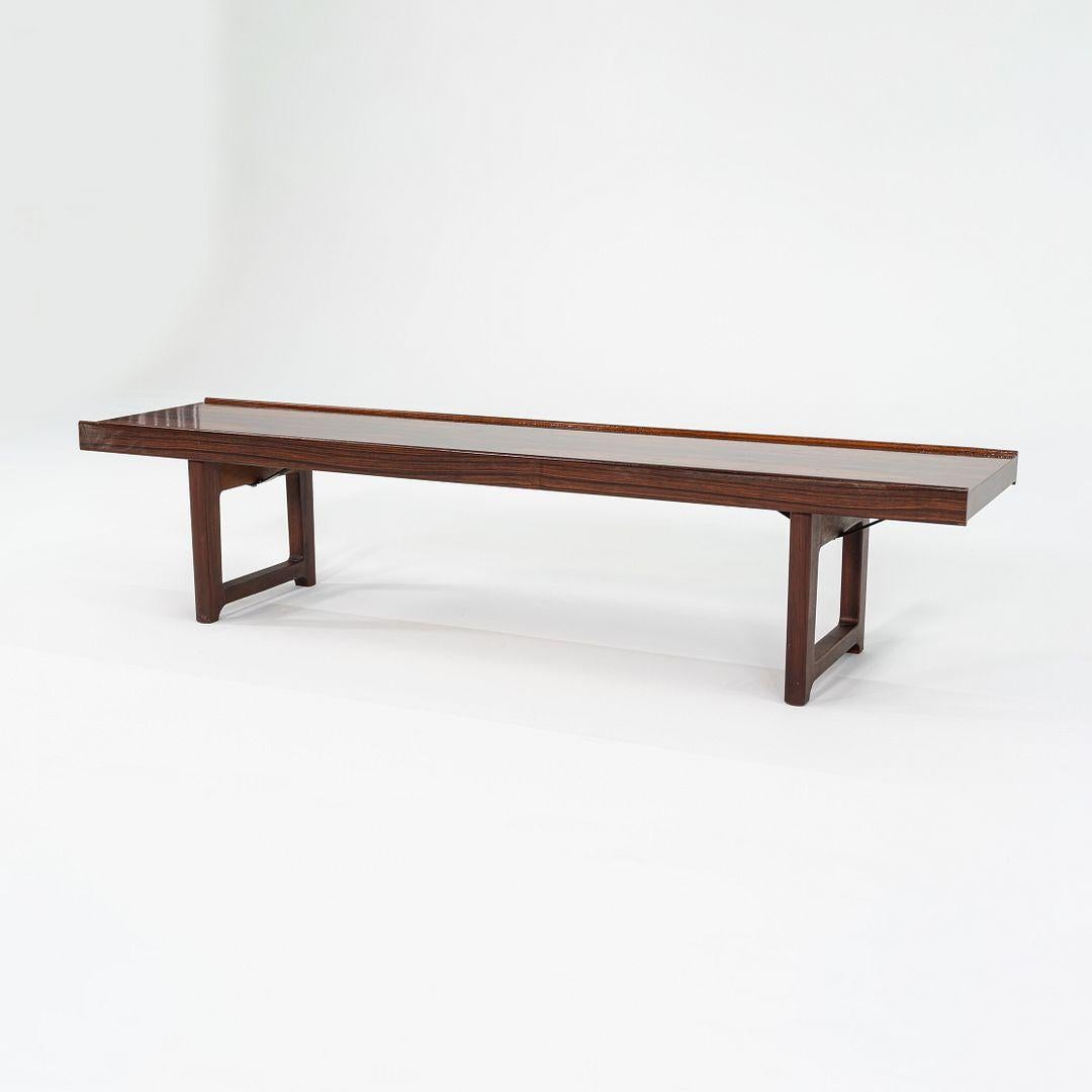 Norvégien Banc ou table basse Torbjorn Afdal pour Mellemstrands Mobelfabrik des années 1960 en vente