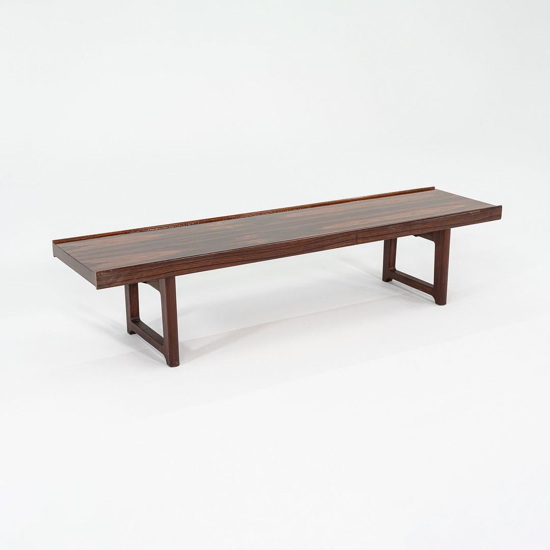 Bois Banc ou table basse Torbjorn Afdal pour Mellemstrands Mobelfabrik des années 1960 en vente