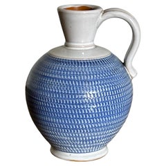Vaso brocca in ceramica Töreboda del 1960 con manico