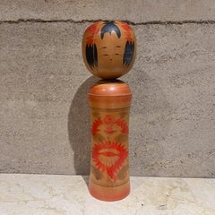 1960s Traditional Japanese Wood Doll Dento Naruko Kokeshi