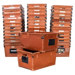 Cajas de almacenamiento de tarjetas vulcanizadas Trafitol de los años 60 - Gran cantidad disponible