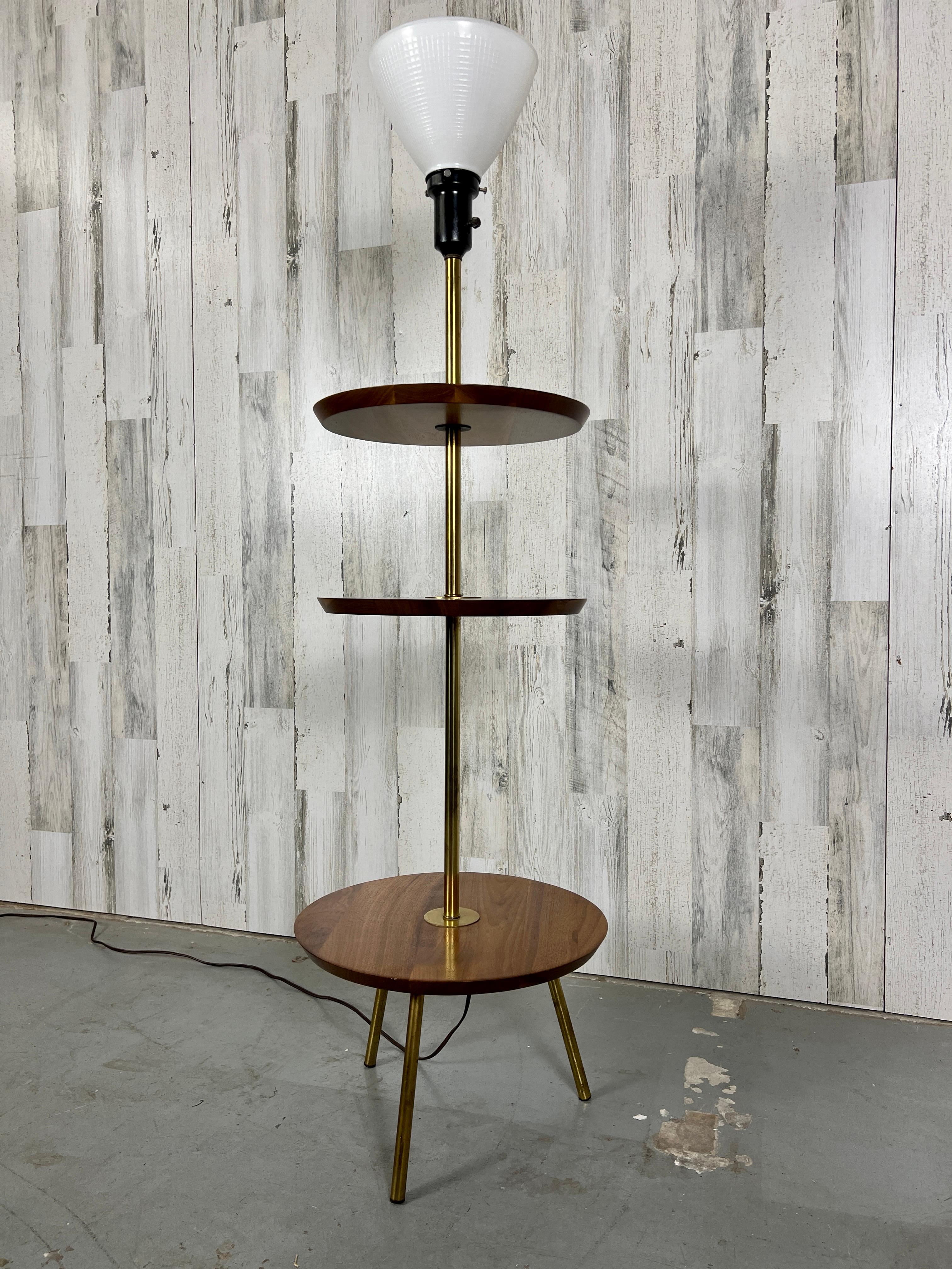 1960s Tri-Tiered Mid-Century Floor Lamp For Sale 8