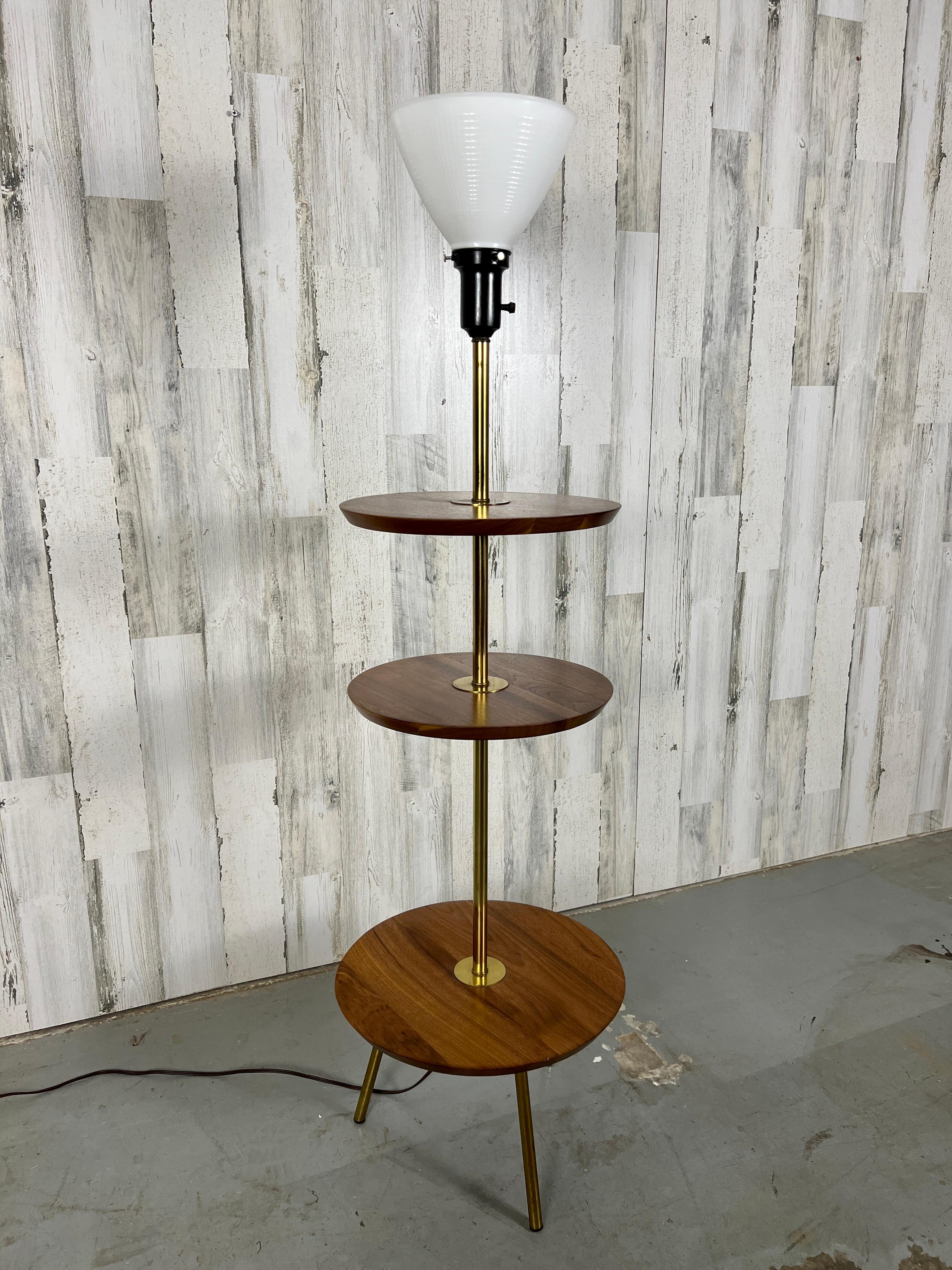 1960s Tri-Tiered Mid-Century Floor Lamp For Sale 10