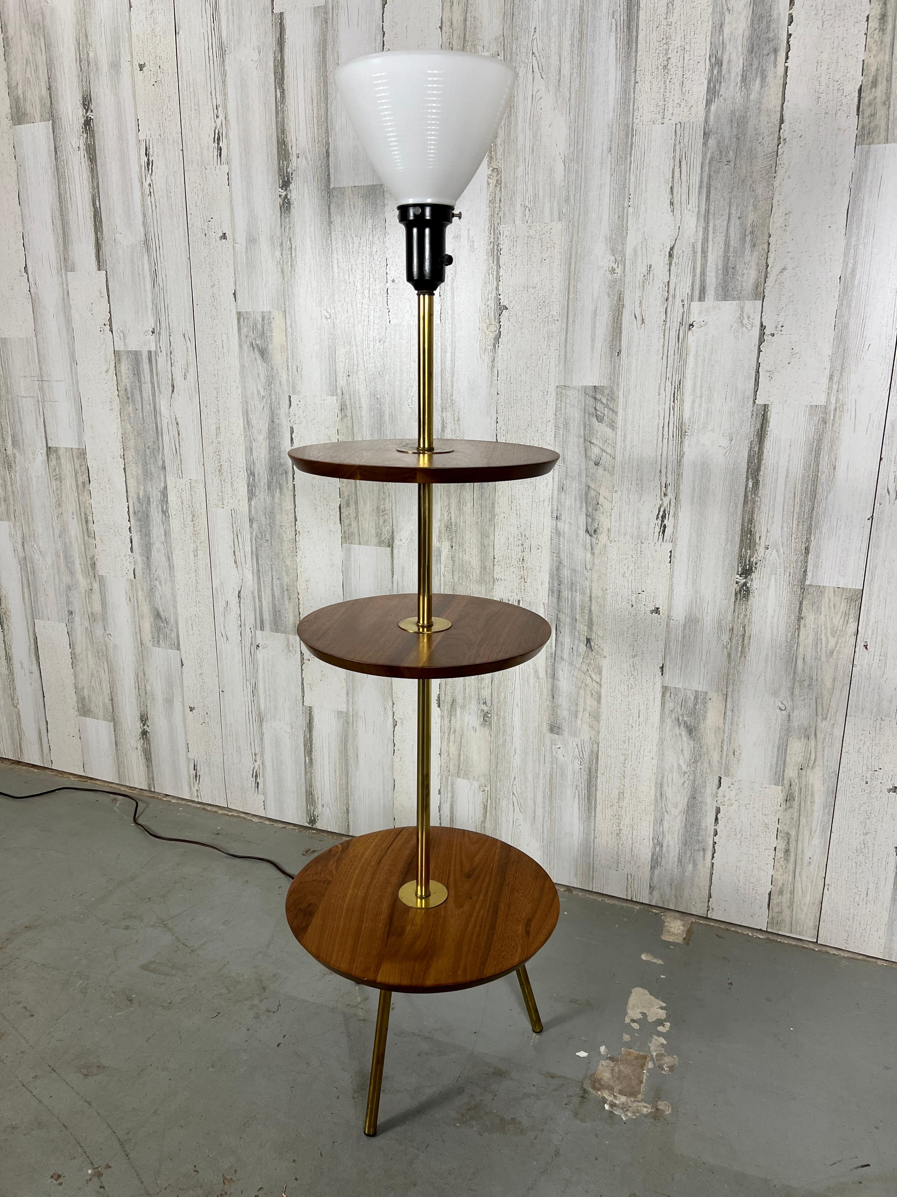 1960s Tri-Tiered Mid-Century Floor Lamp For Sale 2