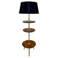 Vintage 1960s Tri-Tiered Mid-Century Floor Lamp
