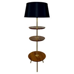 Lampadaire à trois niveaux du milieu du siècle des années 1960