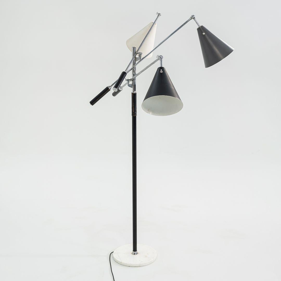 1960s Triennale Floor Lamp Attributed to Angelo Lelli for Arredoluce 82in Height For Sale 3