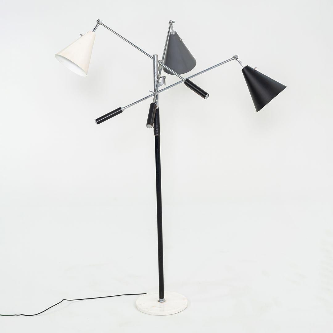 1960s Triennale Floor Lamp Attributed to Angelo Lelli for Arredoluce 82in Height For Sale 4