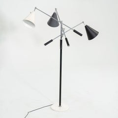 1960s Triennale Floor Lamp Attributed to Angelo Lelli for Arredoluce 82in Height