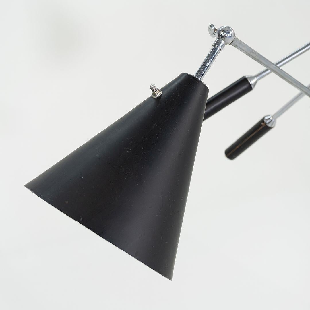 Mid-20th Century 1960s Triennale Floor Lamp Attributed to Angelo Lelli for Arredoluce 82in Height For Sale