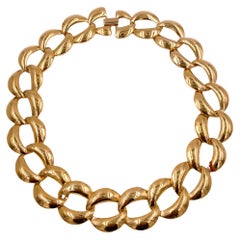 1960s Trifari Gold O-Chain Link Necklace