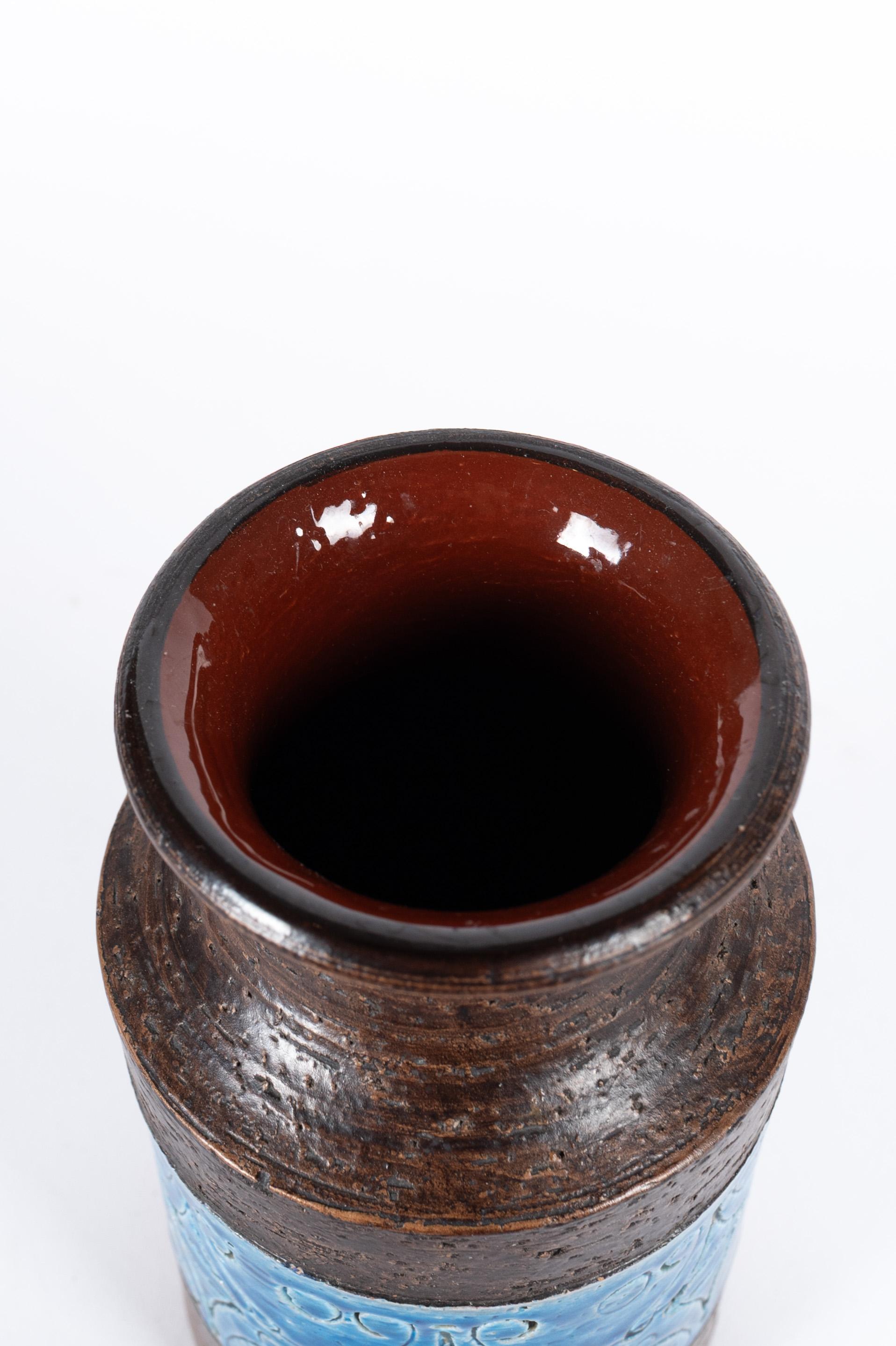 1960s trifoglio vase - Aldo Londi for Bitossi (IT) In Good Condition For Sale In Oostende, BE