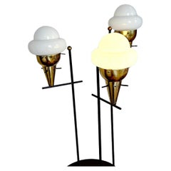 Vintage 1960s Triple Gelato Italian Floor Lamp