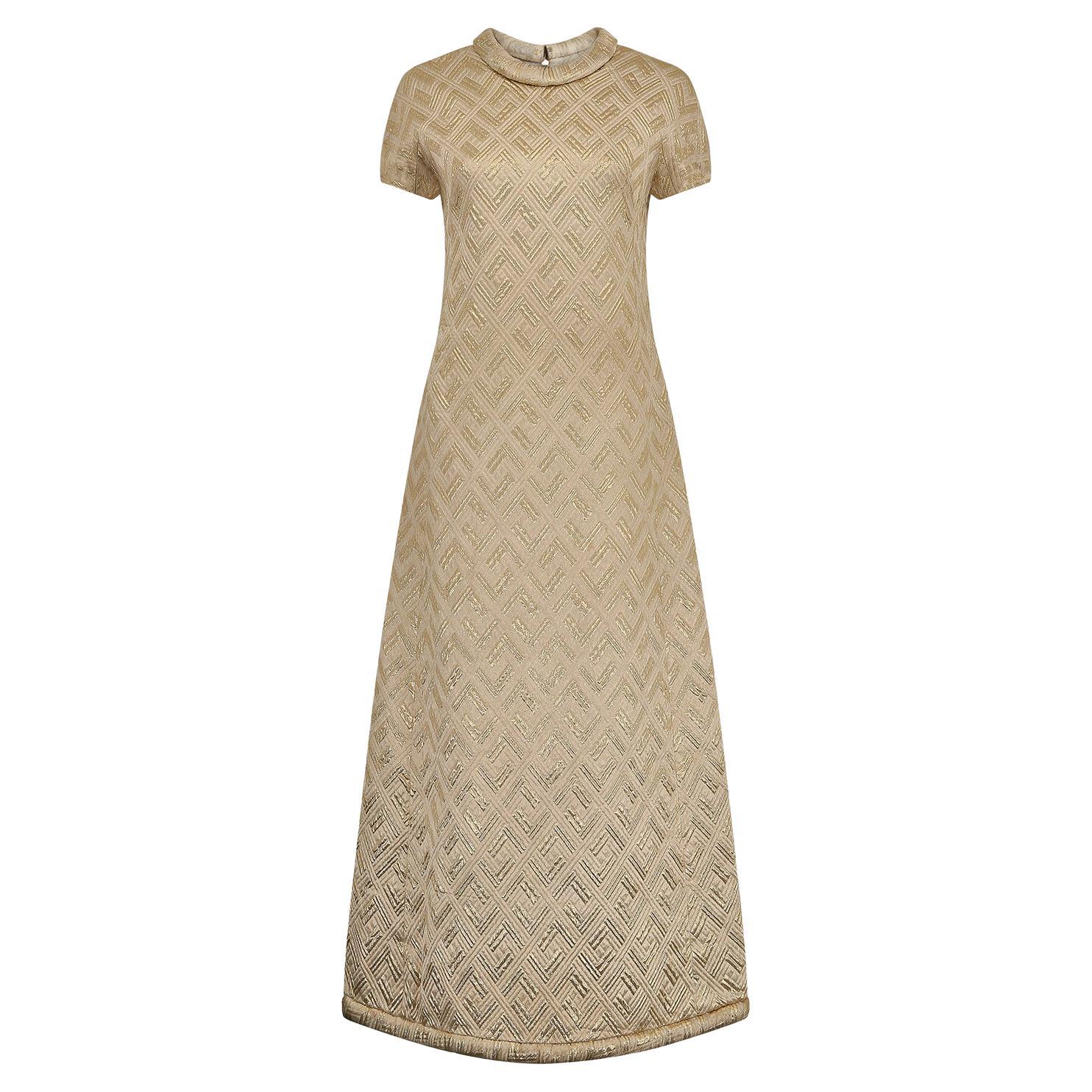 1950s Gold Pleated Bodice Silk Satin Cocktail Dress For Sale at 1stDibs