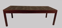 1960s Tue Poulsen Tile Topped Coffee Table in Rosewood