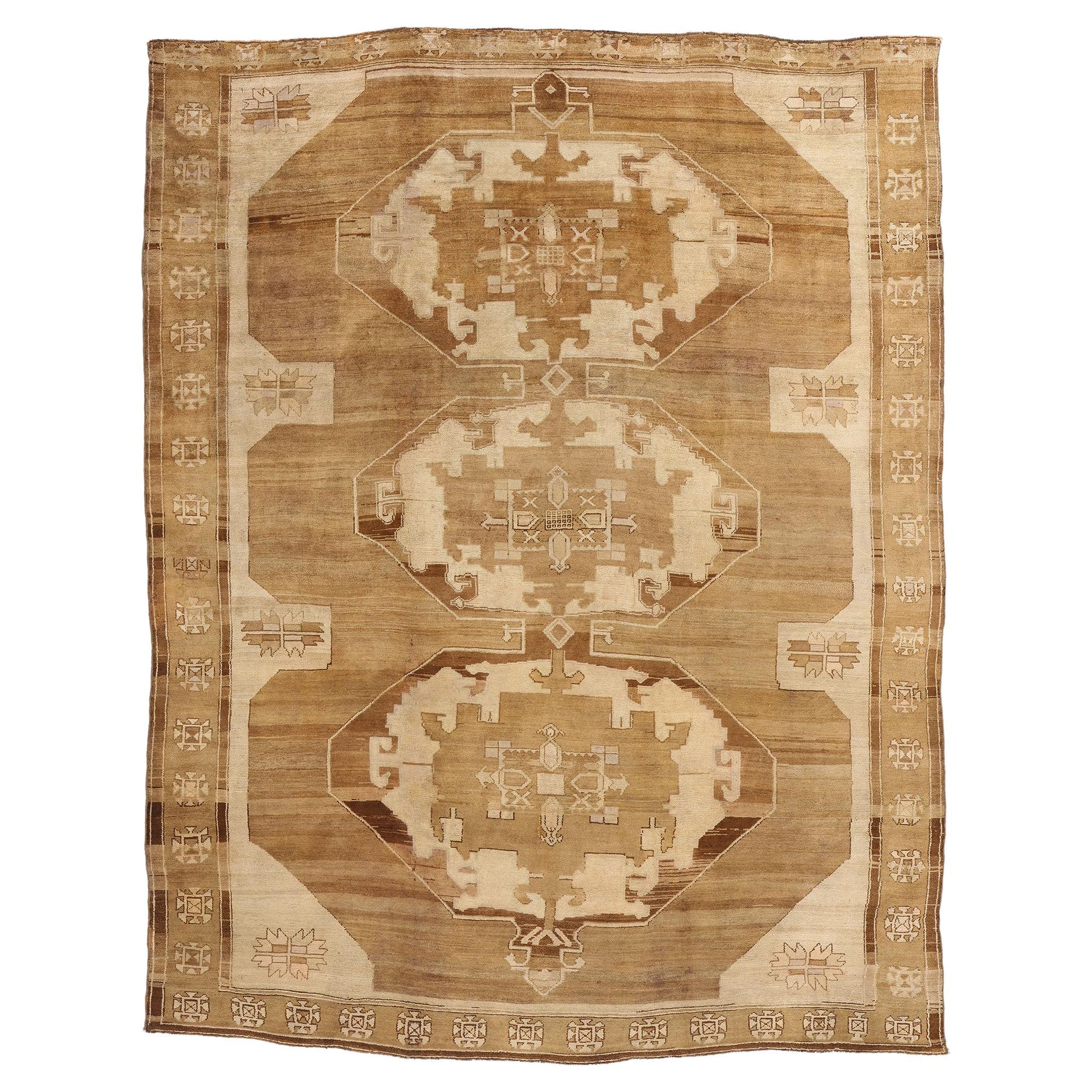 Tapis turc des années 1950 au style moderne, Cozy Nomad rencontre Mod Boho