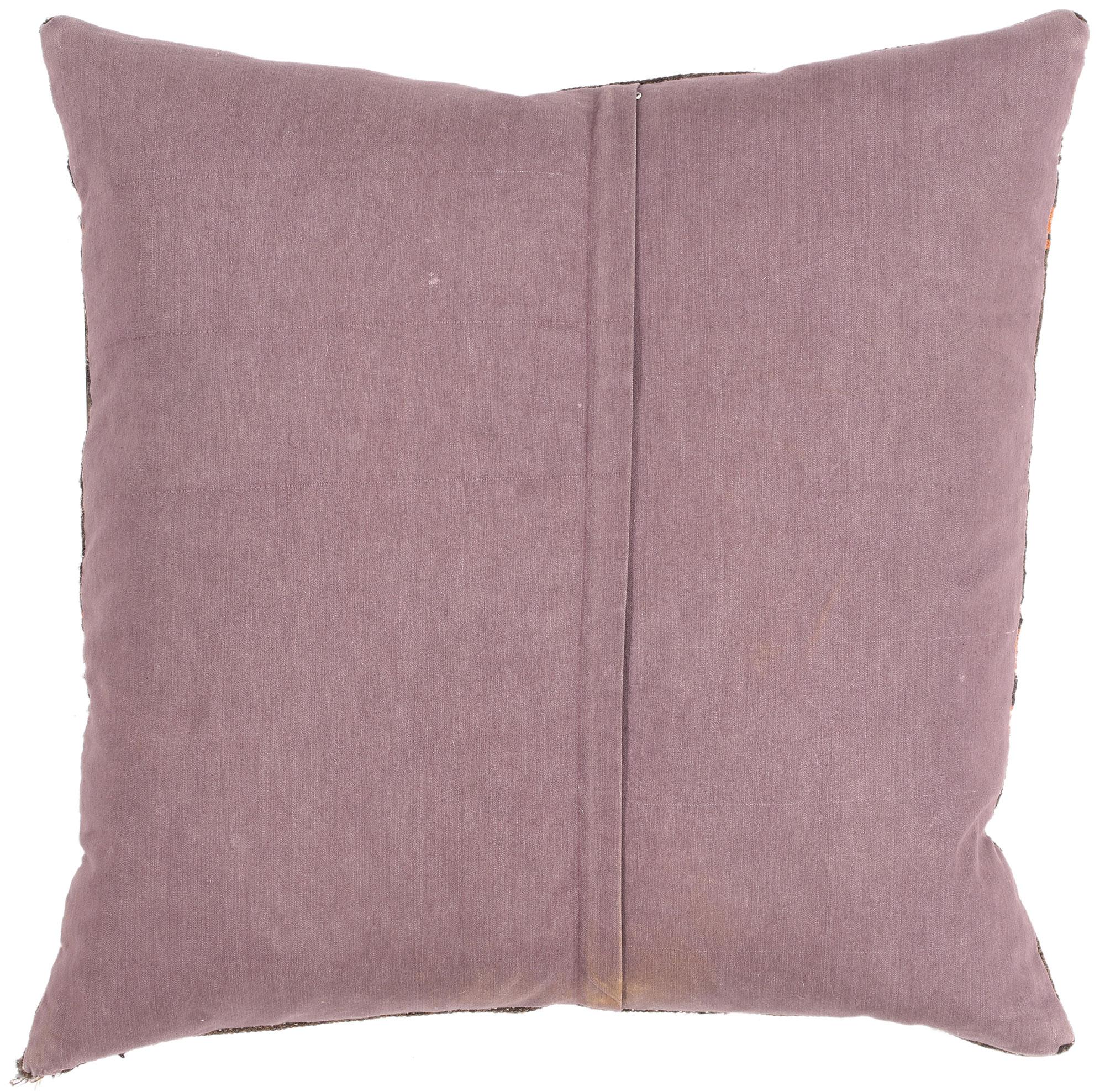 Spanish Colonial 1960's Turkish Kilim Carpet Pillow with Modern Style For Sale