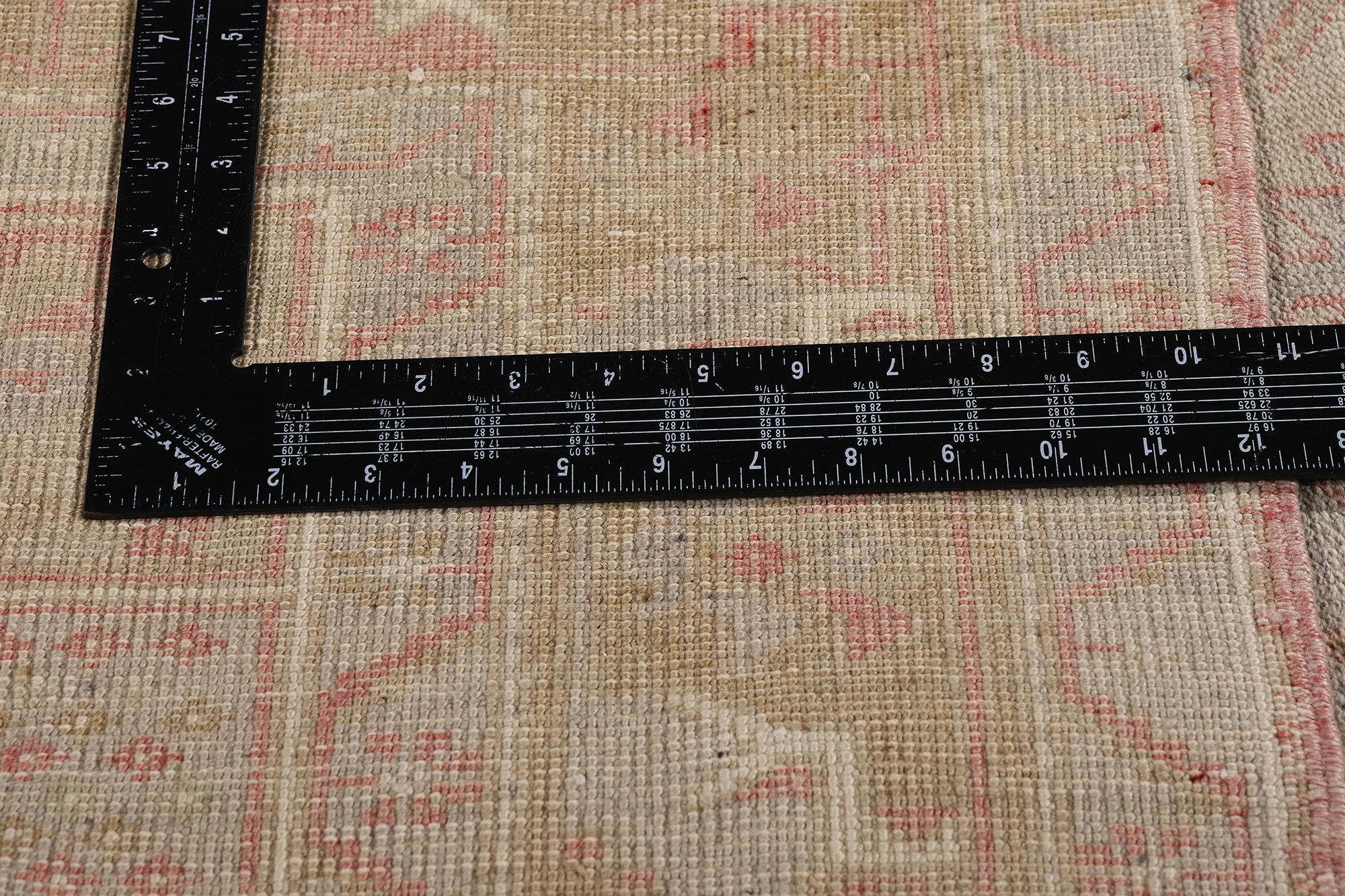1960's Turkish Oushak Carpet with Modern Style For Sale 5