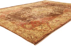 The Ottoman Reverie: A Vintage Turkish Oushak Masterpiece of Timeless Elegance