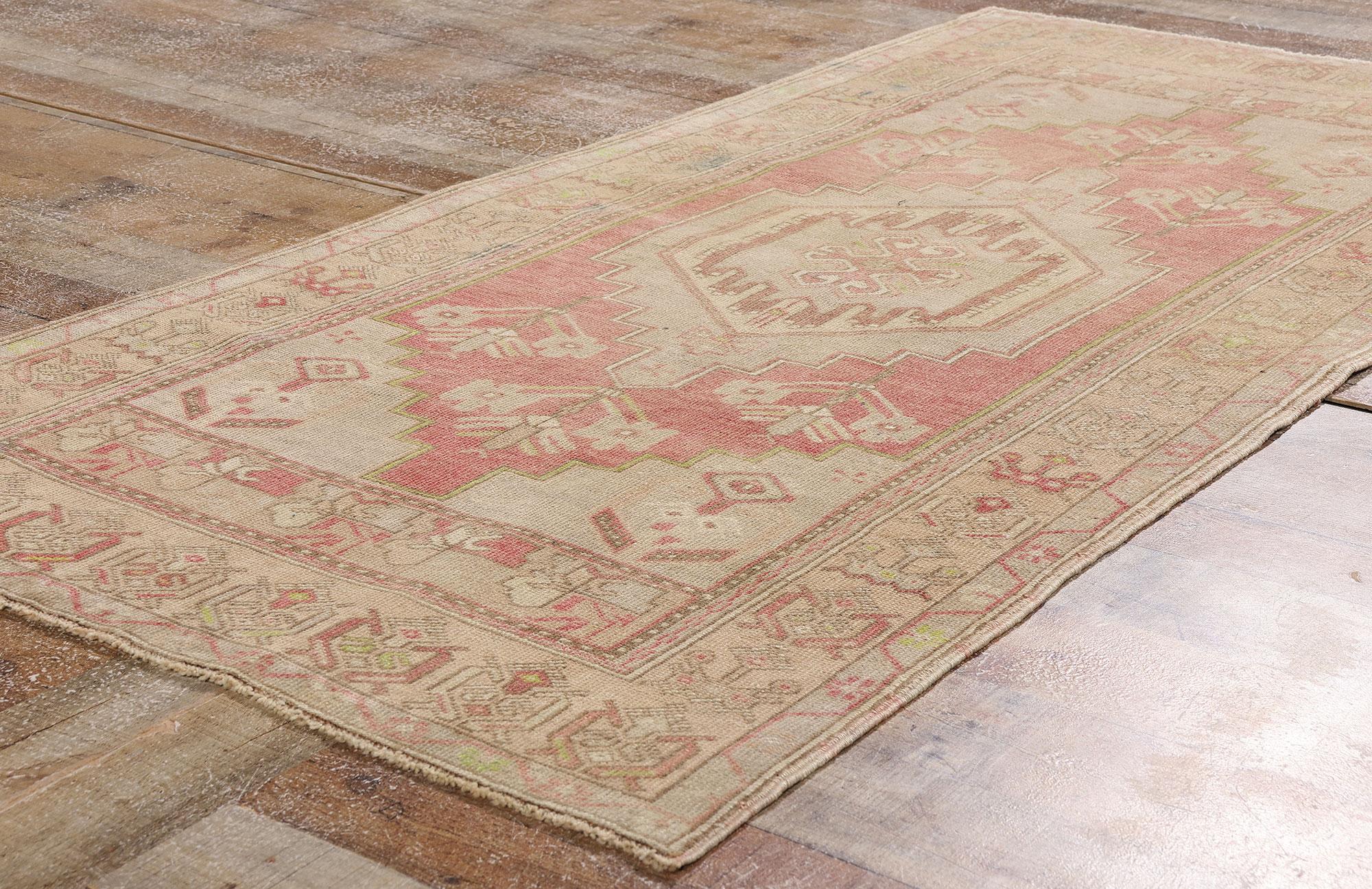 1960's Turkish Oushak Carpet with Modern Style For Sale 2