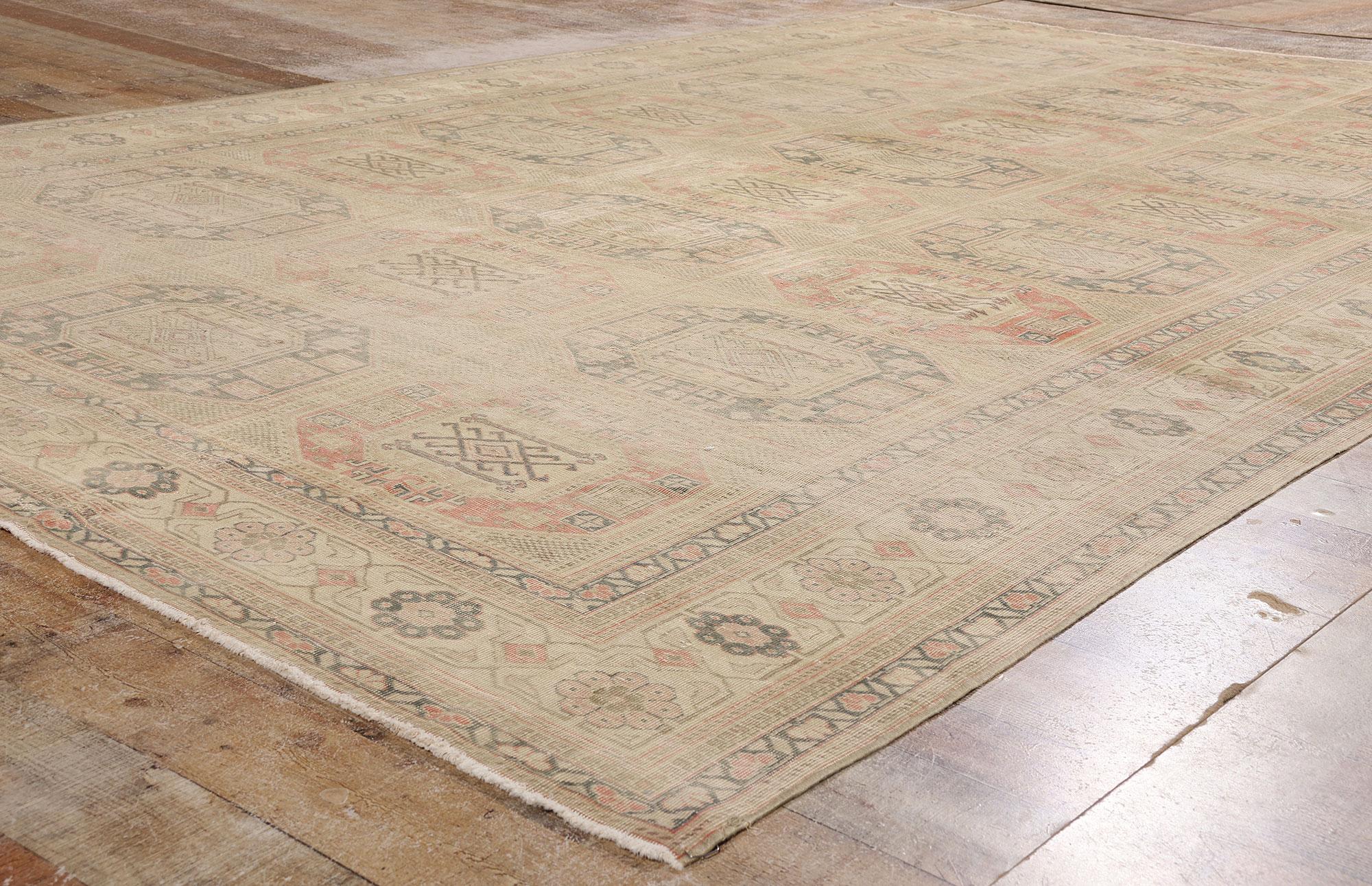 1960's Turkish Sivas Rug with Modern Rustic Style For Sale 5