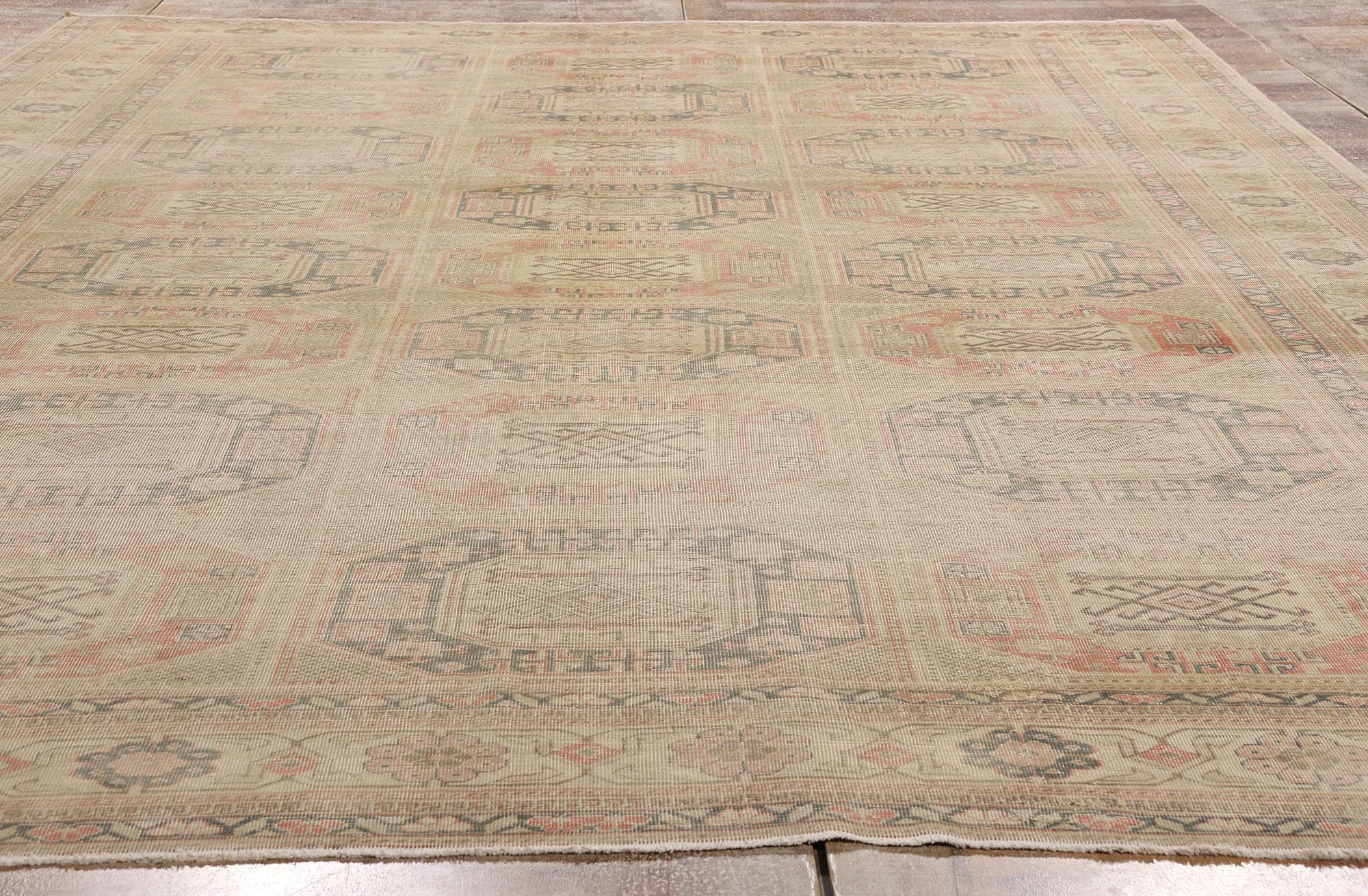 1960's Turkish Sivas Rug with Modern Rustic Style For Sale 7