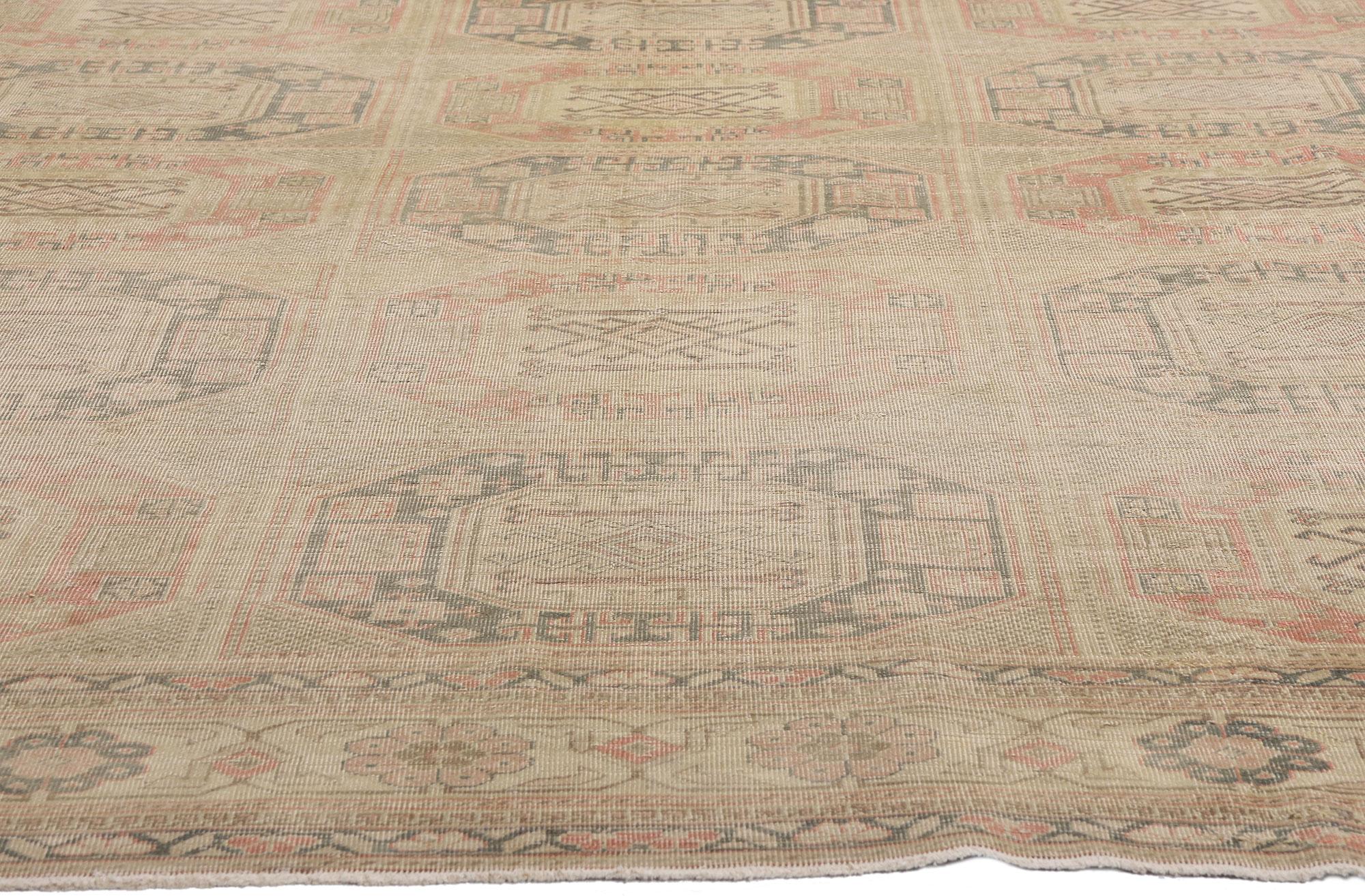 20th Century 1960's Turkish Sivas Rug with Modern Rustic Style For Sale