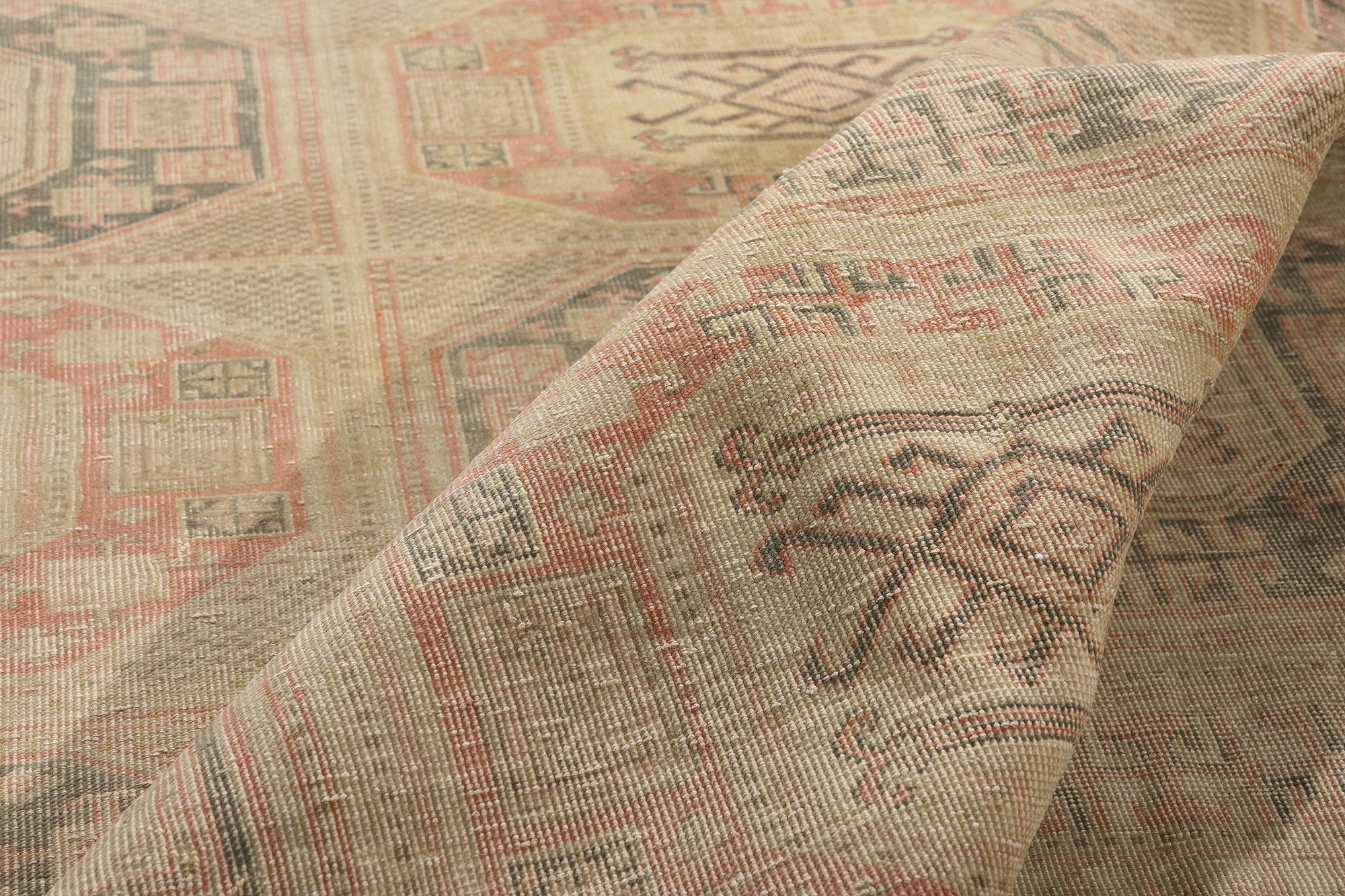 1960's Turkish Sivas Rug with Modern Rustic Style For Sale 2