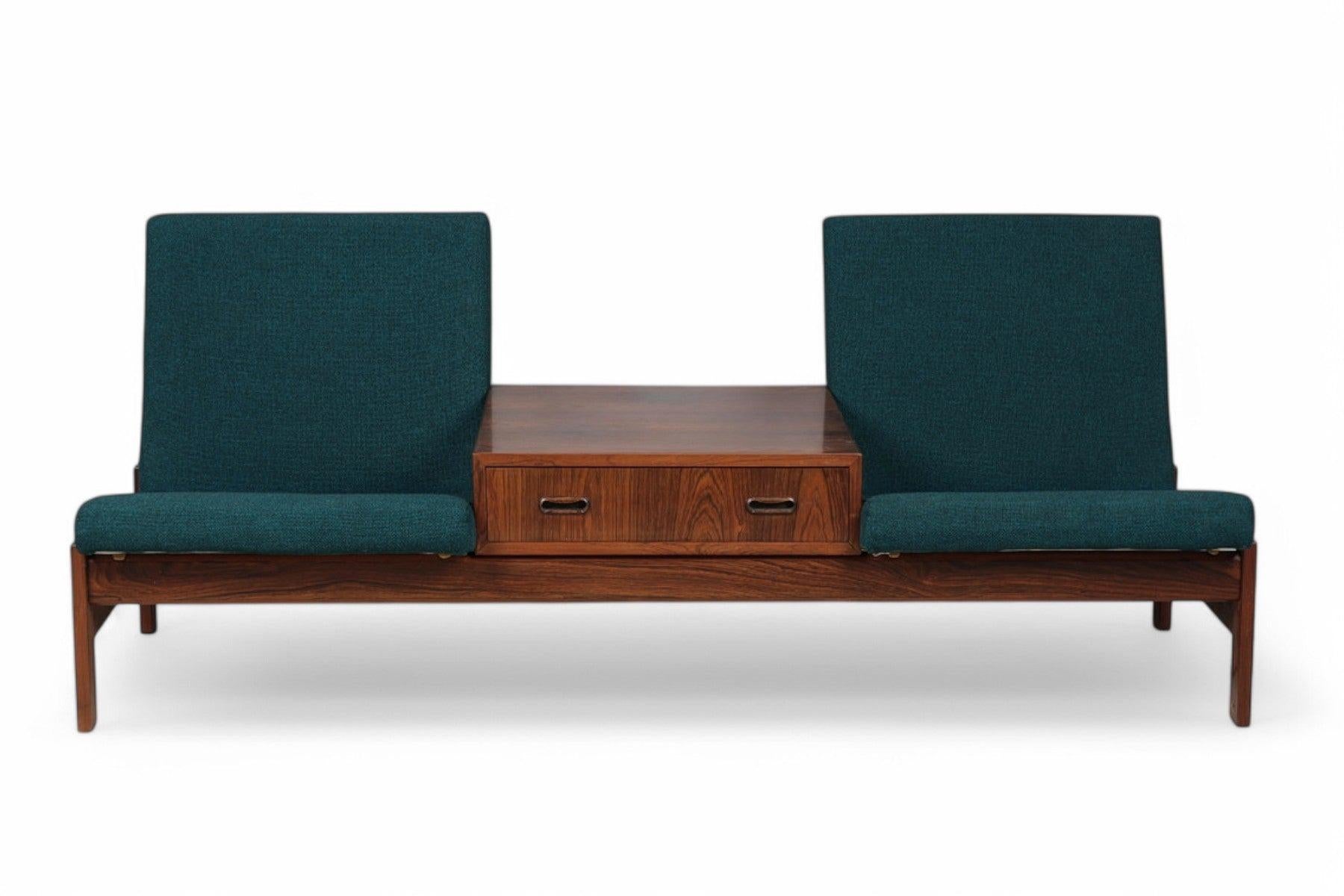 1960er Jahre Zweisitziges Modularsofa aus Palisanderholz (Dänisch) im Angebot